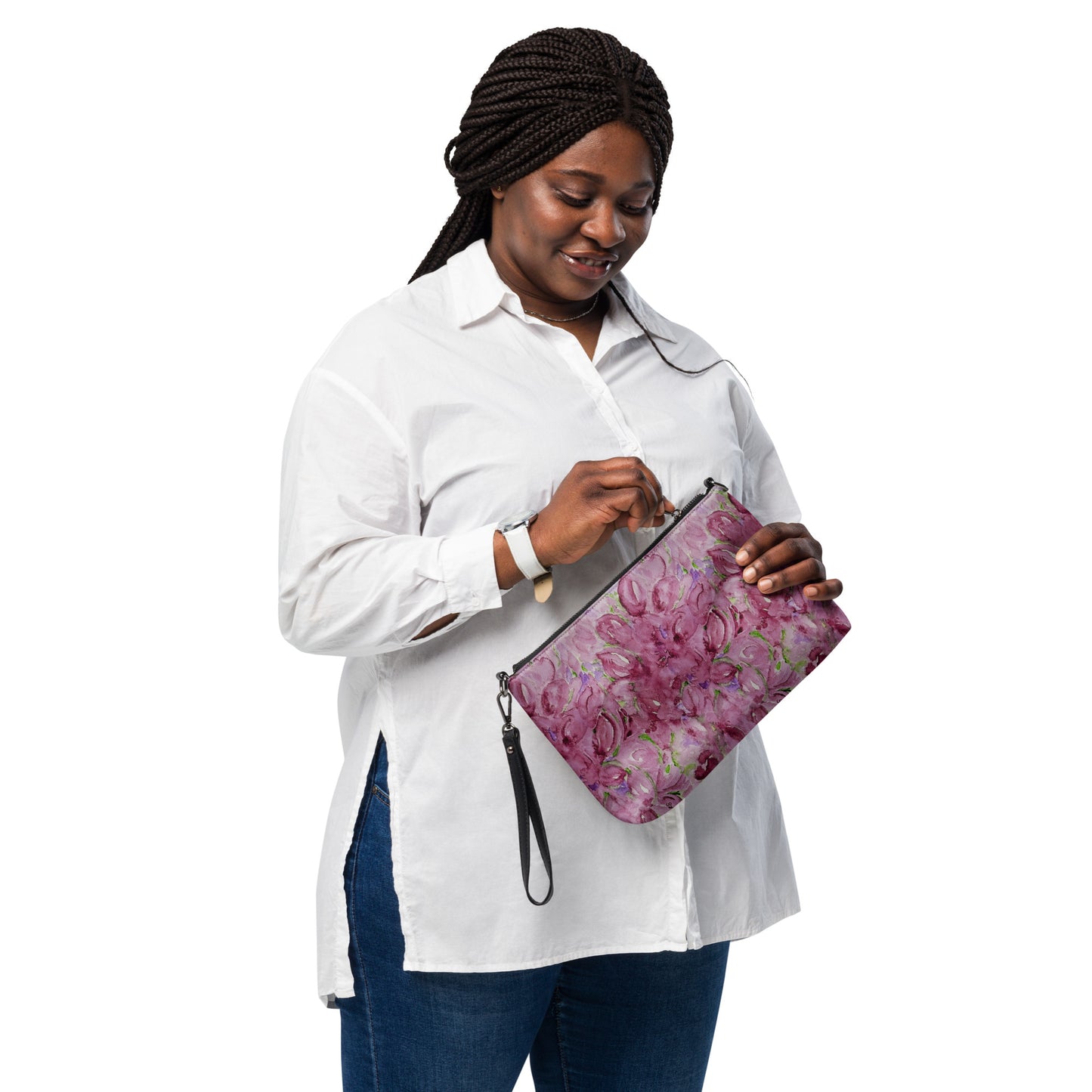 Stylish crossbody bag featuring original artwork—compact, lightweight, and designed for hands-free convenience; perfect for everyday use, travel, or festivals with artistic flair and functional storage.