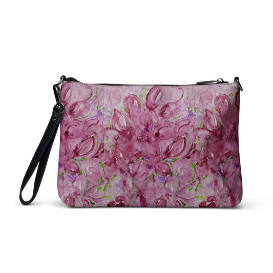 Stylish crossbody bag featuring original artwork—compact, lightweight, and designed for hands-free convenience; perfect for everyday use, travel, or festivals with artistic flair and functional storage.