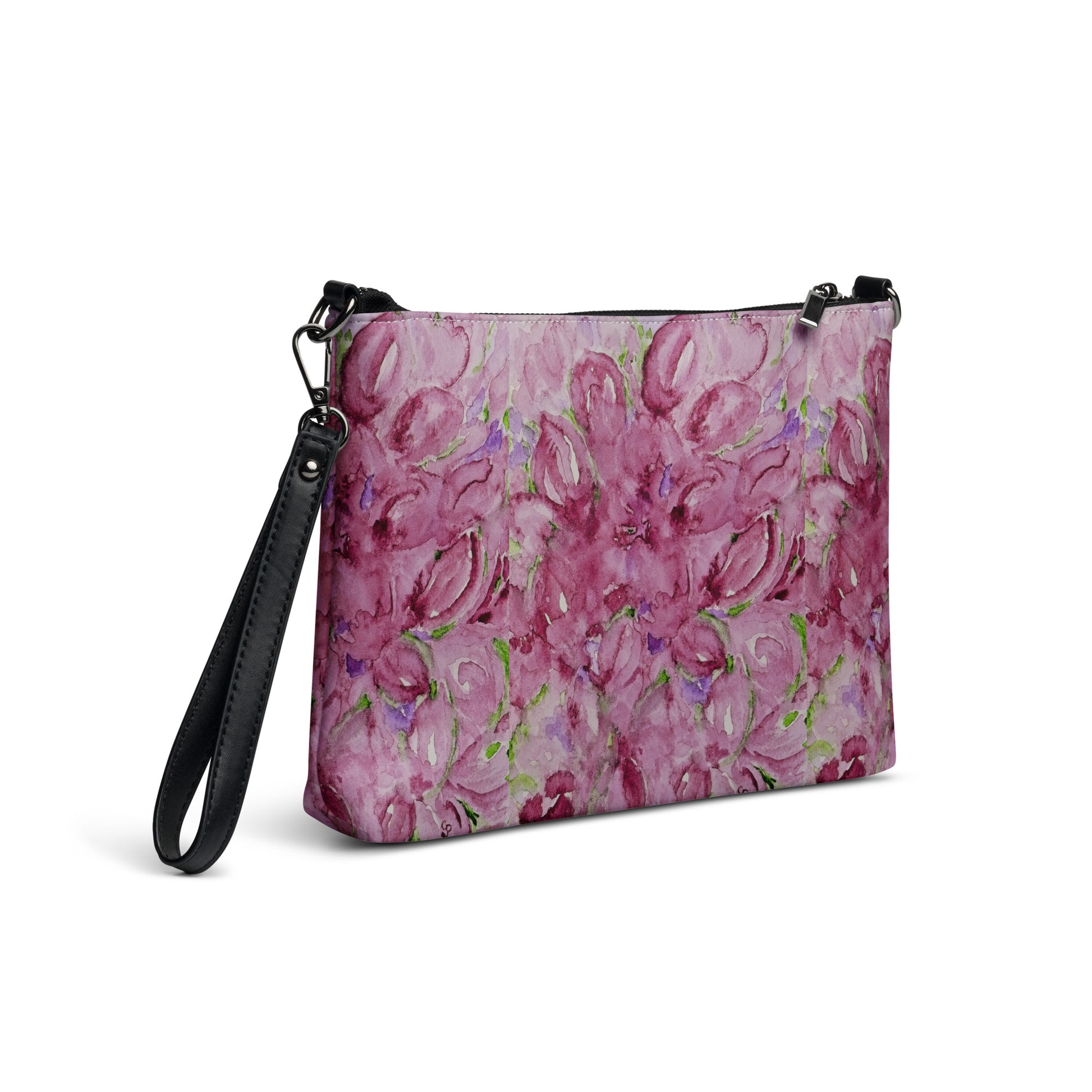 Stylish crossbody bag featuring original artwork—compact, lightweight, and designed for hands-free convenience; perfect for everyday use, travel, or festivals with artistic flair and functional storage.