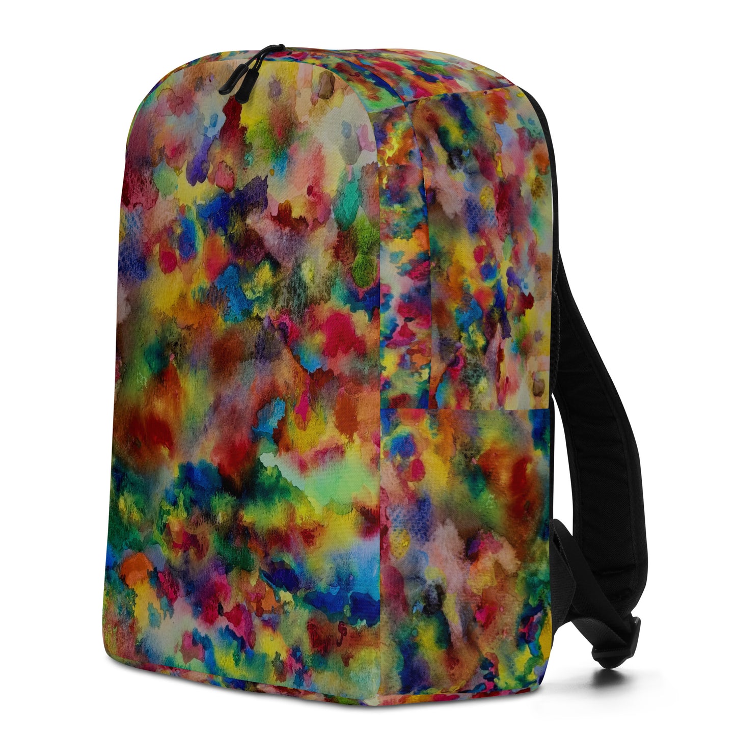 Stylish backpack featuring original artwork, with spacious compartments and durable construction—perfect for school, travel, work, or everyday use; combines function with artistic flair.