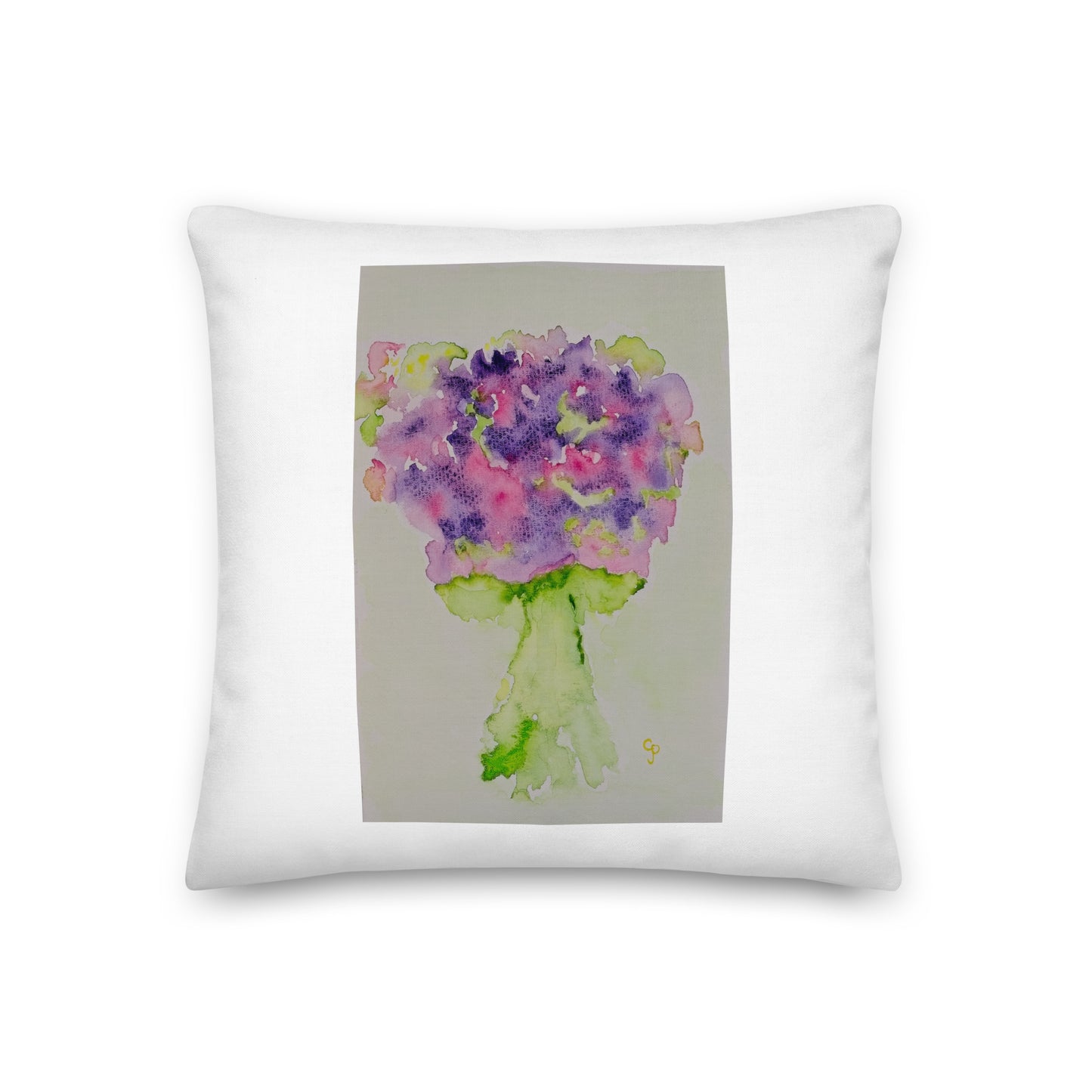 Decorative pillow featuring original artwork—plush, soft-touch fabric with a removable cover; perfect for enhancing living rooms, bedrooms, or cozy spaces with artistic home decor.