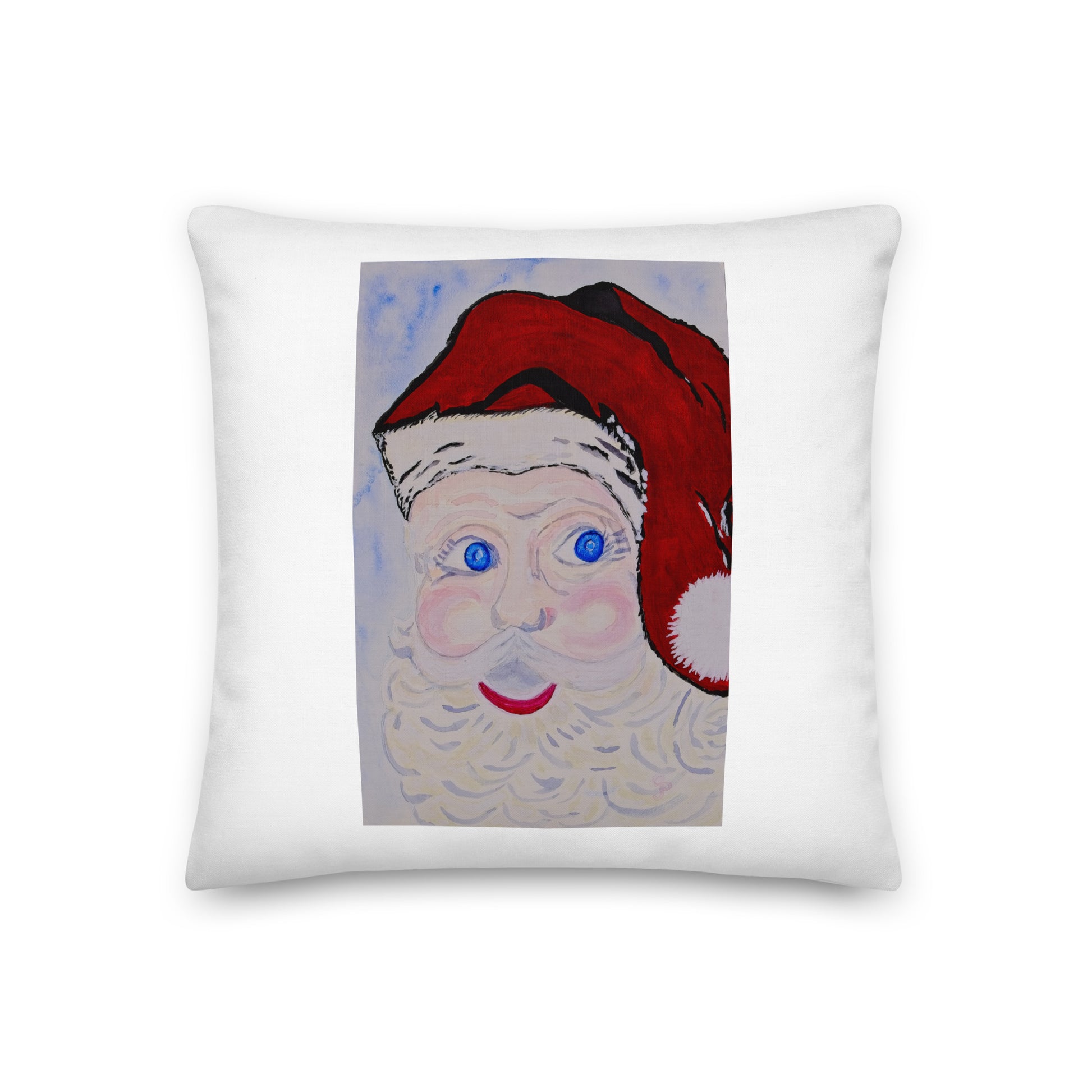 Decorative pillow featuring original artwork—plush, soft-touch fabric with a removable cover; perfect for enhancing living rooms, bedrooms, or cozy spaces with artistic home decor.