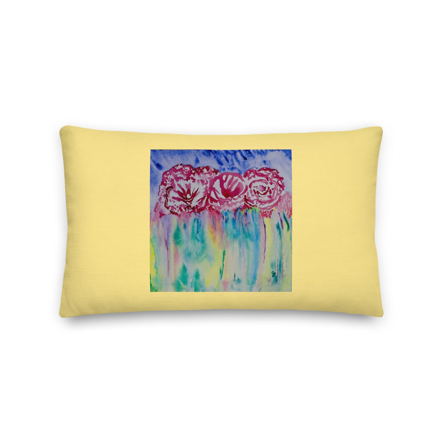 Premium decorative pillow featuring original artwork—plush, soft-touch fabric with a removable cover; perfect for enhancing living rooms, bedrooms, or cozy spaces with artistic home decor.