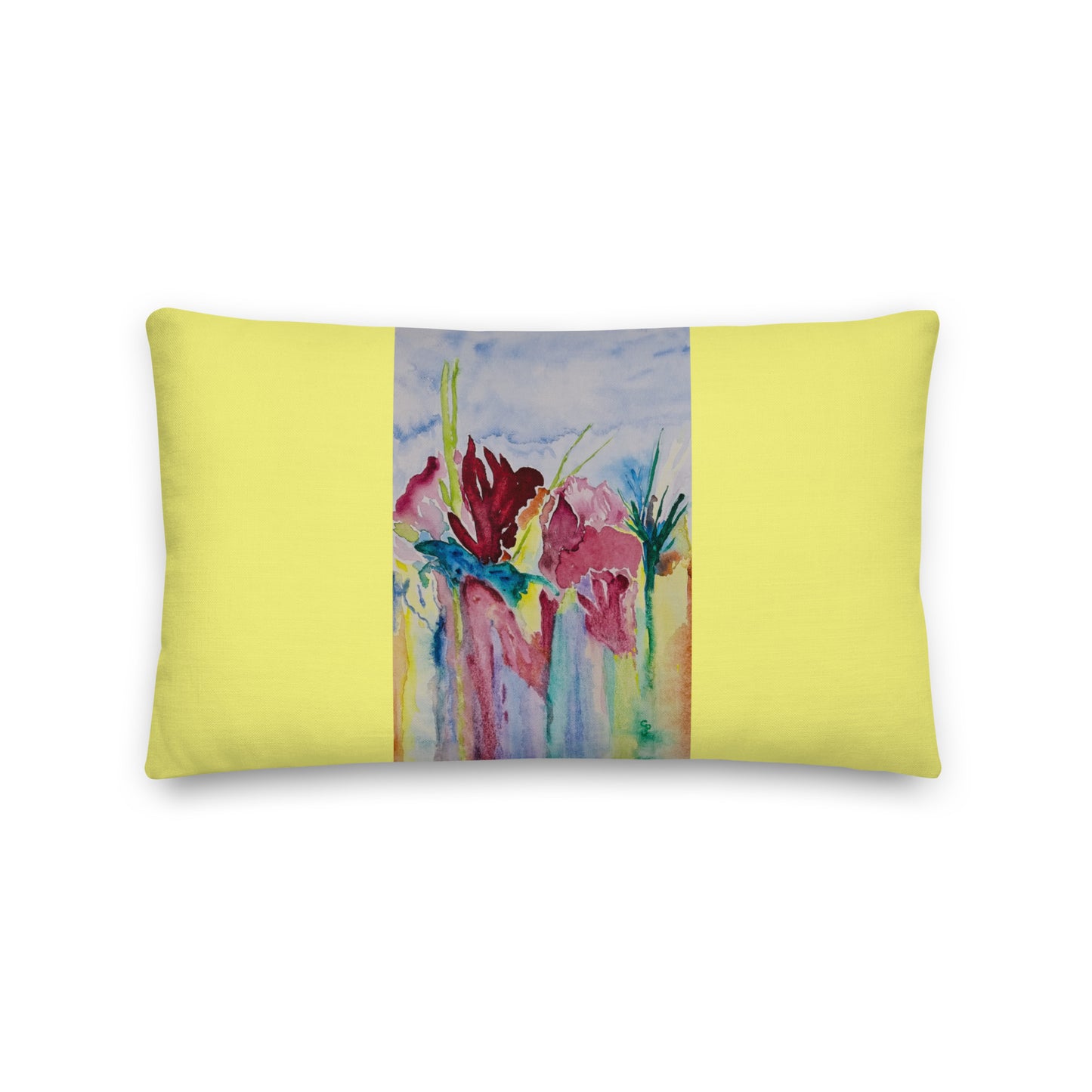 Premium decorative pillow featuring original artwork—plush, soft-touch fabric with a removable cover; perfect for enhancing living rooms, bedrooms, or cozy spaces with artistic home decor.