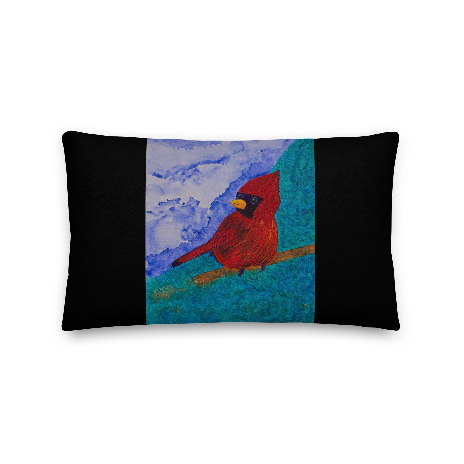 Decorative pillow featuring original artwork—plush, soft-touch fabric with a removable cover; perfect for enhancing living rooms, bedrooms, or cozy spaces with artistic home decor.