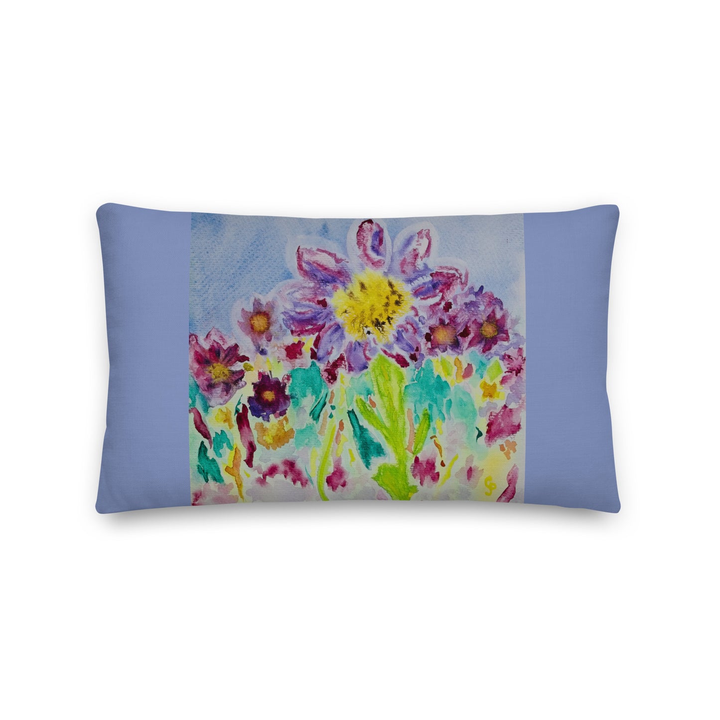 Decorative pillow featuring original artwork—plush, soft-touch fabric with a removable cover; perfect for enhancing living rooms, bedrooms, or cozy spaces with artistic home decor.