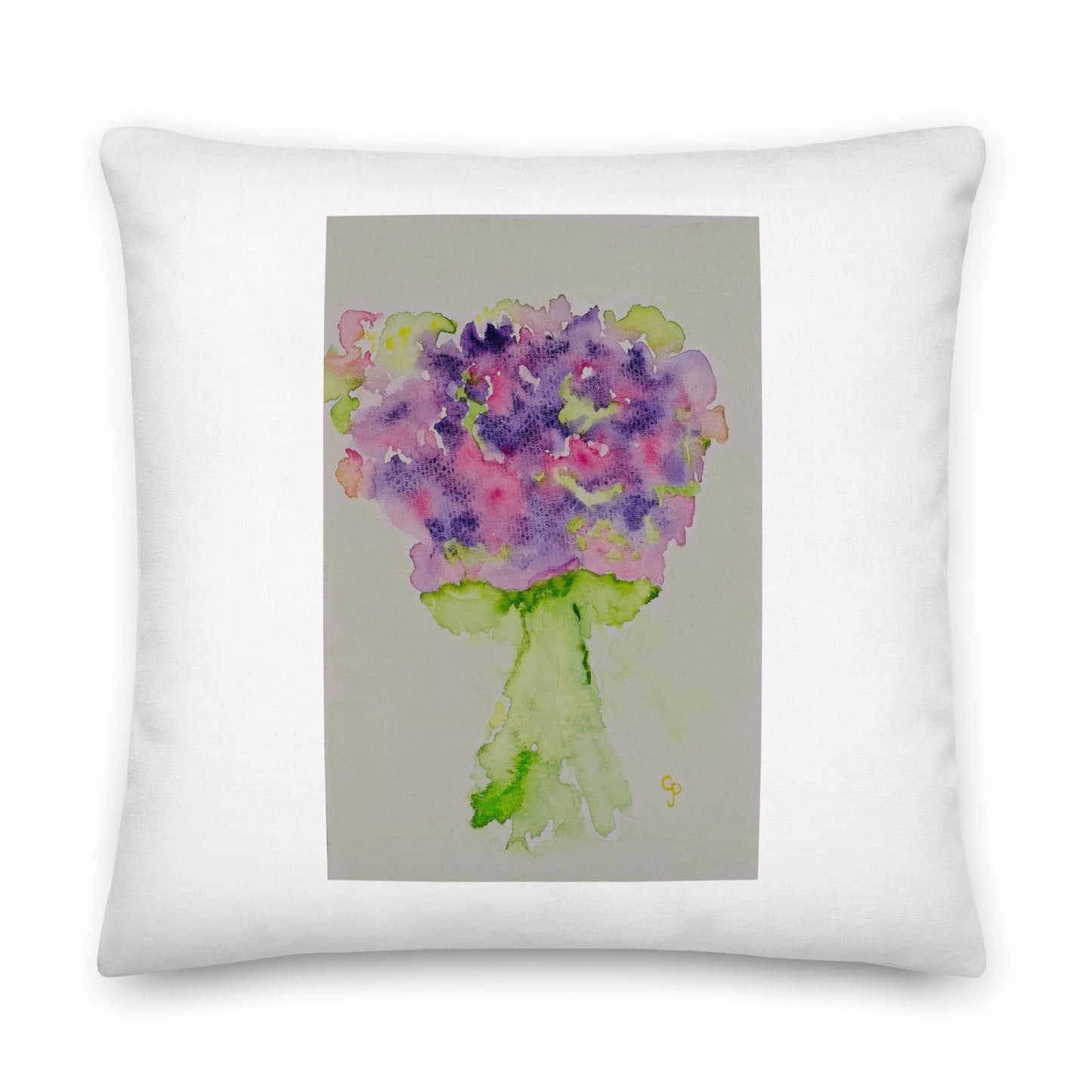 Decorative pillow featuring original artwork—plush, soft-touch fabric with a removable cover; perfect for enhancing living rooms, bedrooms, or cozy spaces with artistic home decor.