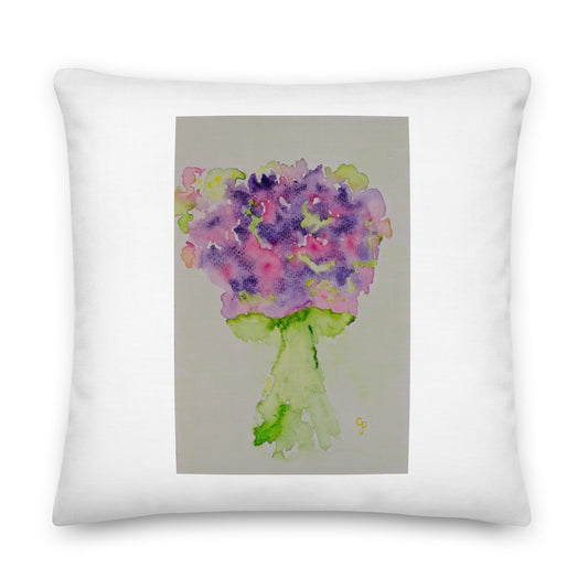 Decorative pillow featuring original artwork—plush, soft-touch fabric with a removable cover; perfect for enhancing living rooms, bedrooms, or cozy spaces with artistic home decor.