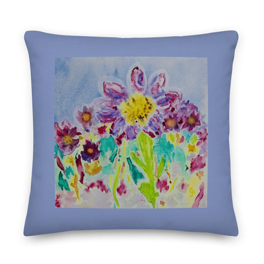 Decorative pillow featuring original artwork—plush, soft-touch fabric with a removable cover; perfect for enhancing living rooms, bedrooms, or cozy spaces with artistic home decor.
