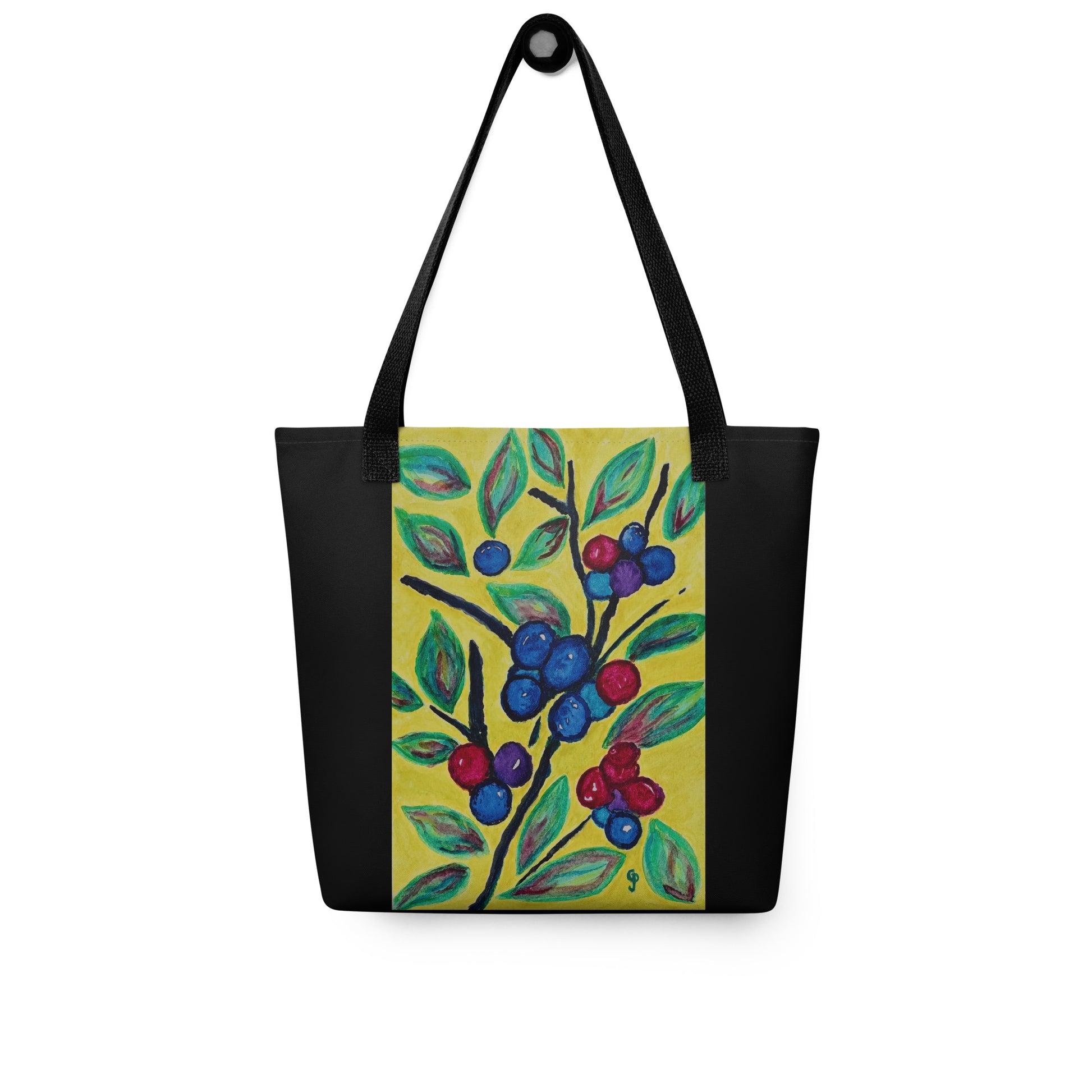Tote bag with original watercolor artwork, featuring a spacious interior, sturdy straps, and lightweight design—perfect for travel, overnight stays, or stylish carry-on use.