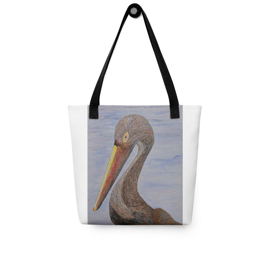 Tote bag with a Louisiana pelican design