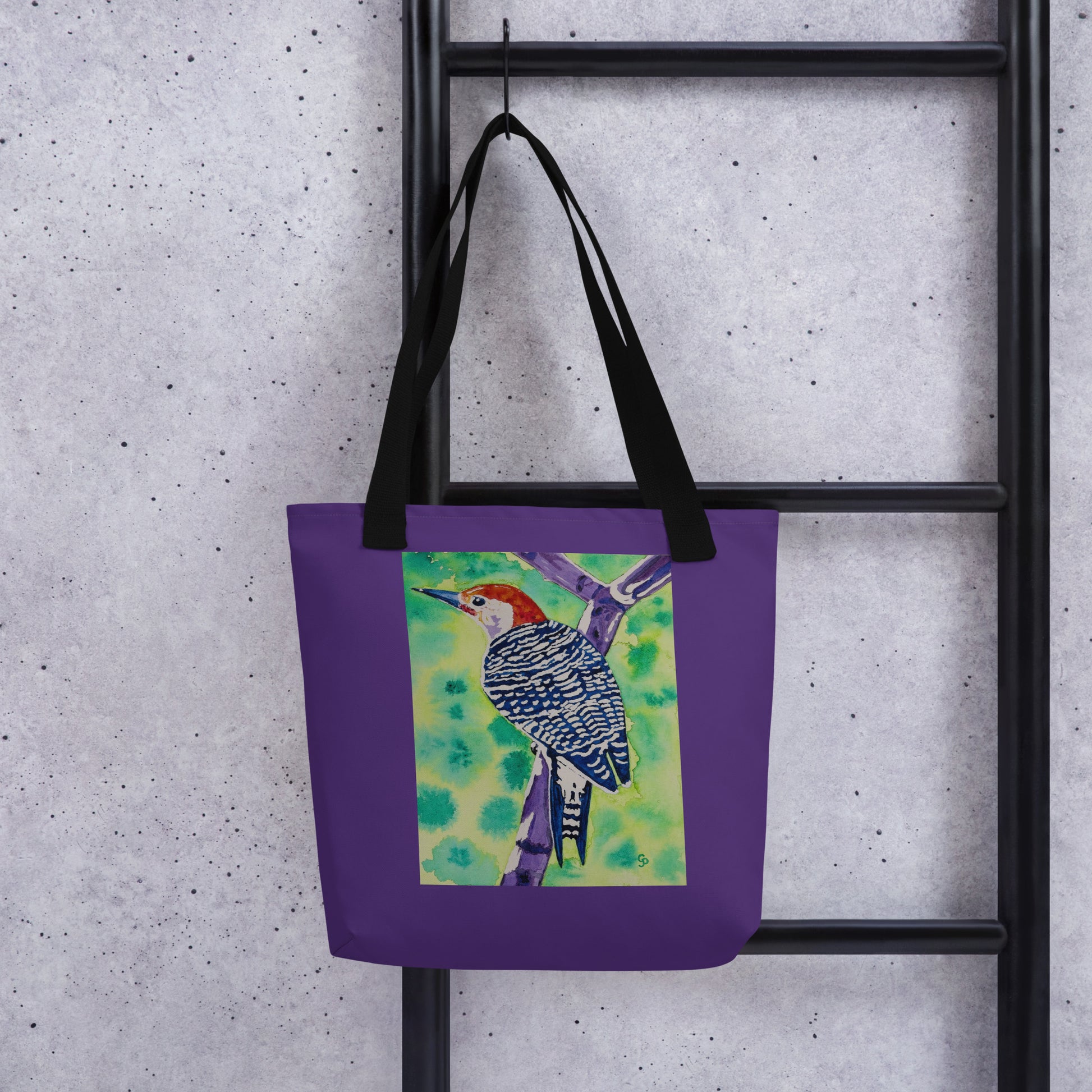 Tote bag with original watercolor artwork, featuring a spacious interior, sturdy straps, and lightweight design—perfect for travel, overnight stays, or stylish carry-on use.