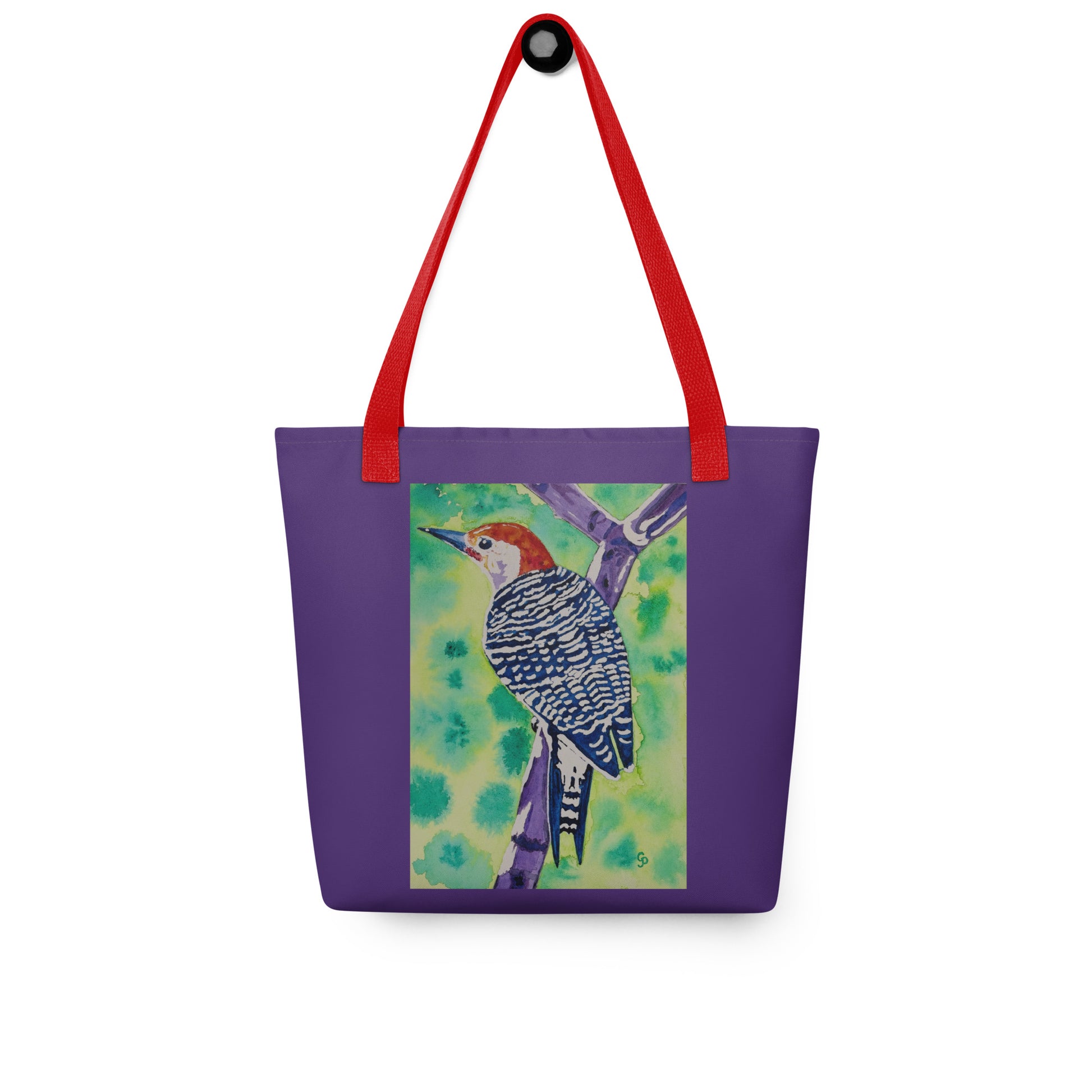 Tote bag with original watercolor artwork, featuring a spacious interior, sturdy straps, and lightweight design—perfect for travel, overnight stays, or stylish carry-on use.