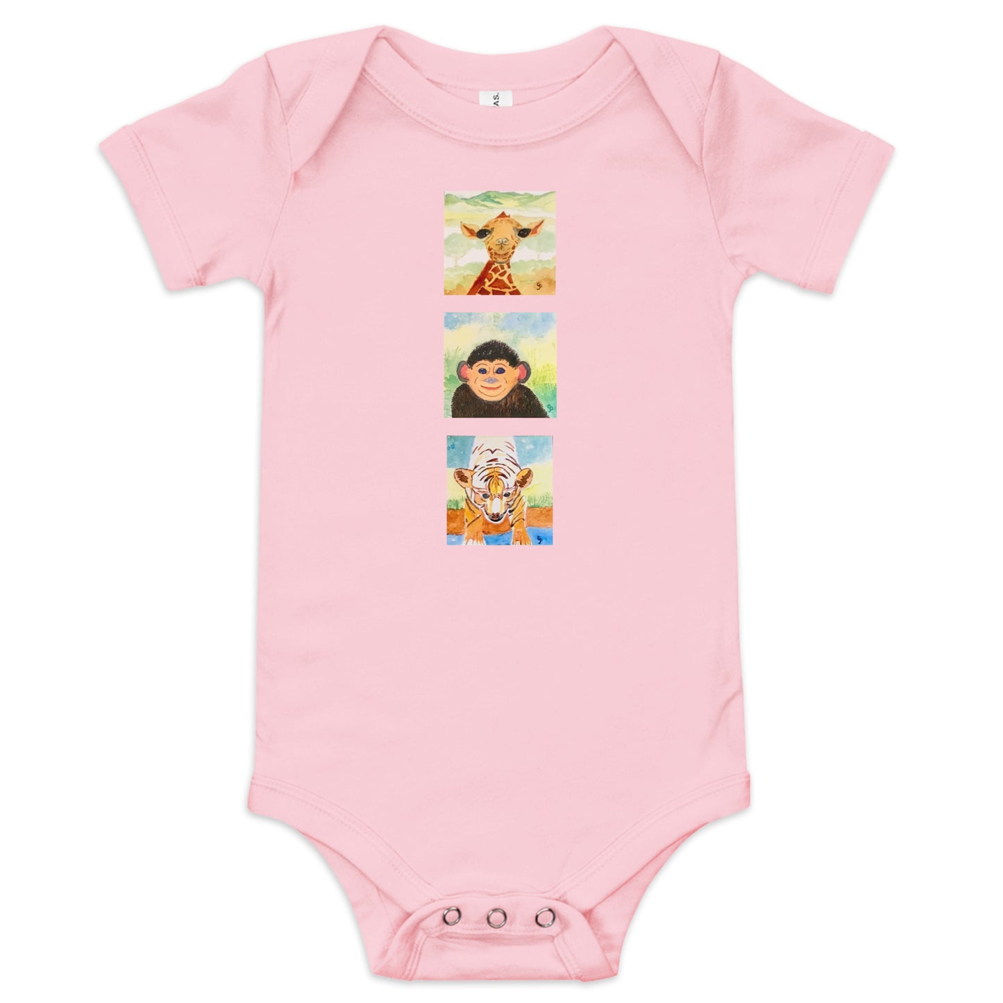 Bella + Canvas unisex short sleeve onesie featuring original artwork—super soft, lightweight, and breathable; perfect for casual wear, layering, or gifting with artistic style and comfort.