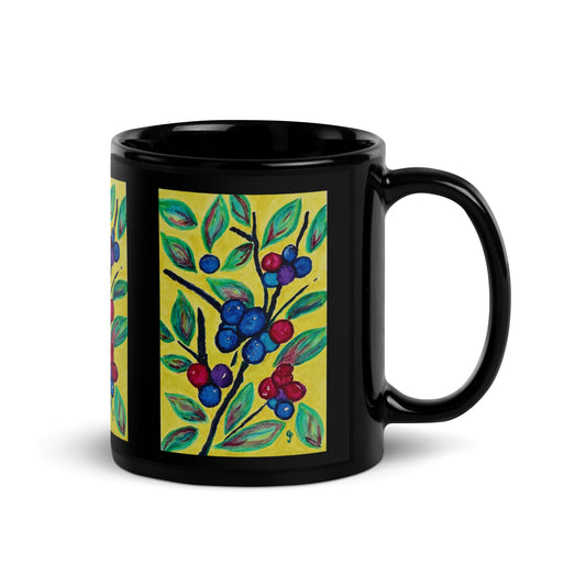 Ceramic mug featuring original artwork, perfect for coffee, tea, or hot cocoa—microwave and dishwasher safe, ideal for daily use, gifting, or adding artistic charm to your kitchen.