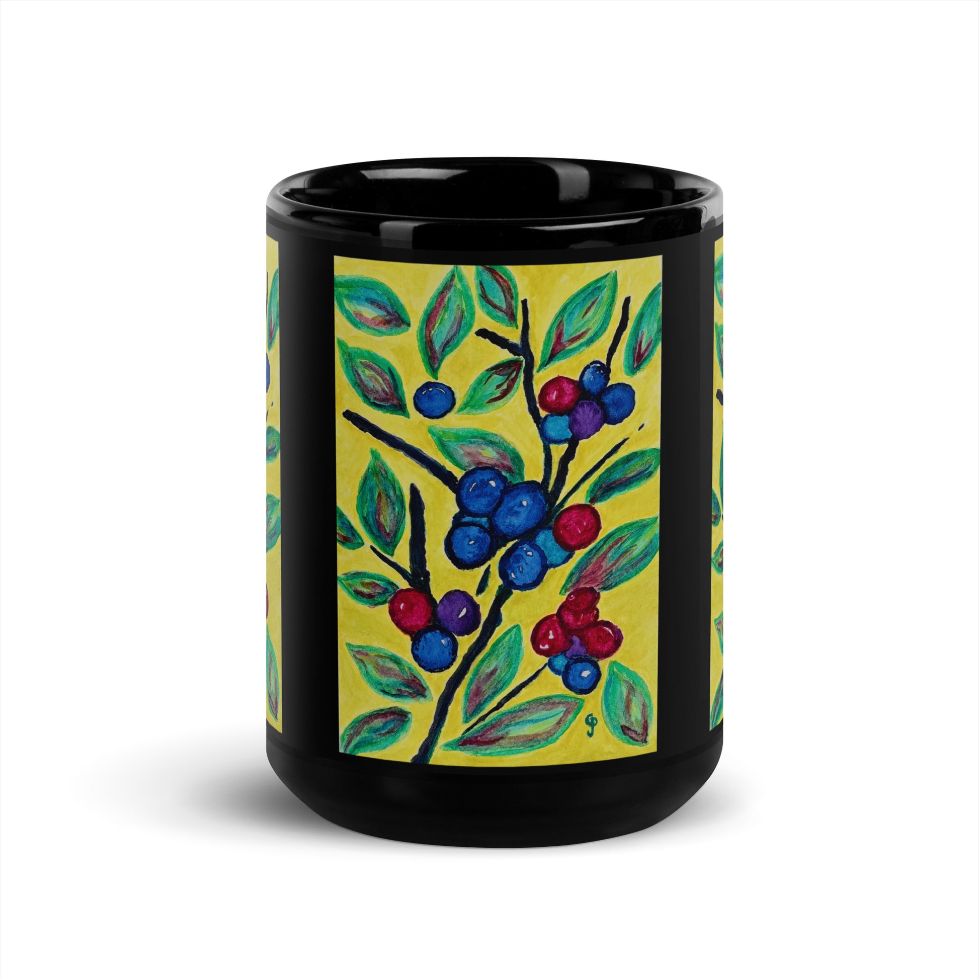 Ceramic mug featuring original artwork, perfect for coffee, tea, or hot cocoa—microwave and dishwasher safe, ideal for daily use, gifting, or adding artistic charm to your kitchen.