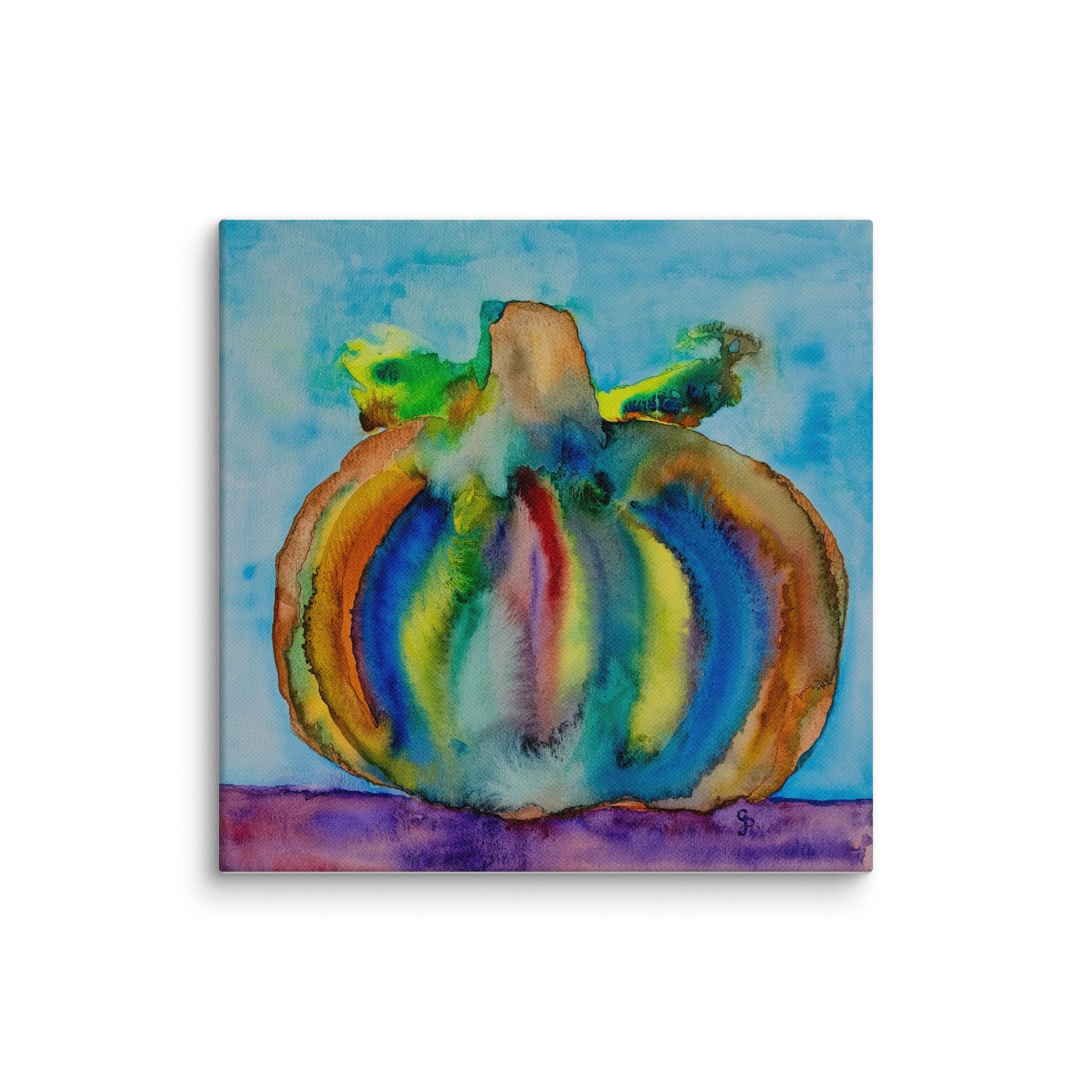 Original canvas wall art featuring watercolor art design, perfect for home decor, gallery walls, or office spaces—high-quality artwork that adds color, character, and creativity to any room.