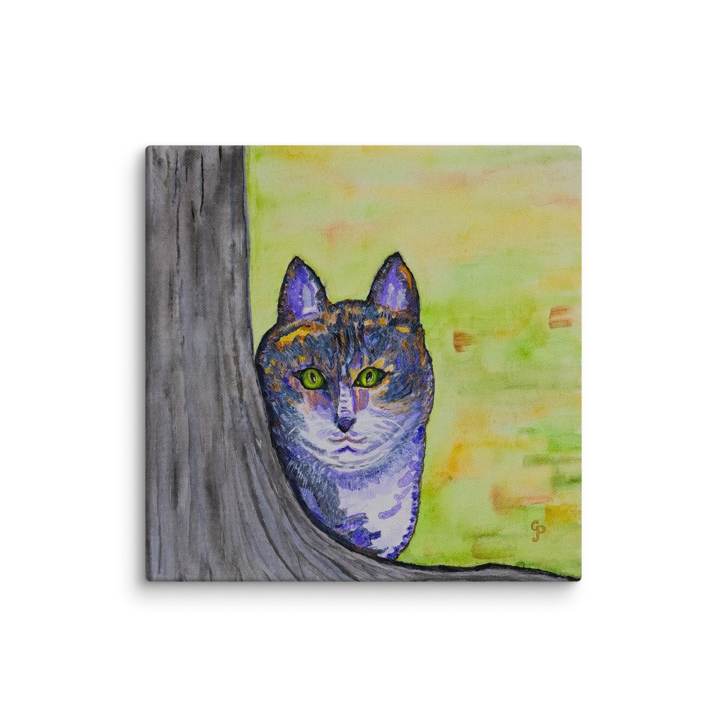 Original canvas wall art featuring watercolor art design, perfect for home decor, gallery walls, or office spaces—high-quality artwork that adds color, character, and creativity to any room.