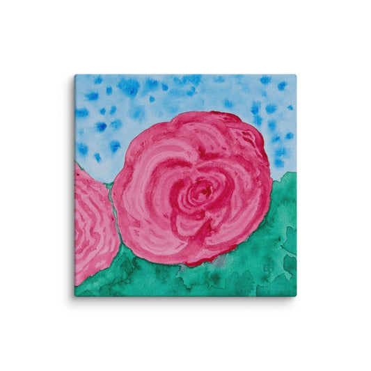 Original canvas wall art featuring watercolor art design, perfect for home decor, gallery walls, or office spaces—high-quality artwork that adds color, character, and creativity to any room.