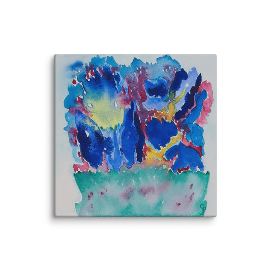 Original canvas wall art featuring watercolor art design, perfect for home decor, gallery walls, or office spaces—high-quality artwork that adds color, character, and creativity to any room.