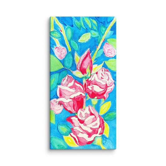 Original canvas wall art featuring watercolor art design, perfect for home decor, gallery walls, or office spaces—high-quality artwork that adds color, character, and creativity to any room.