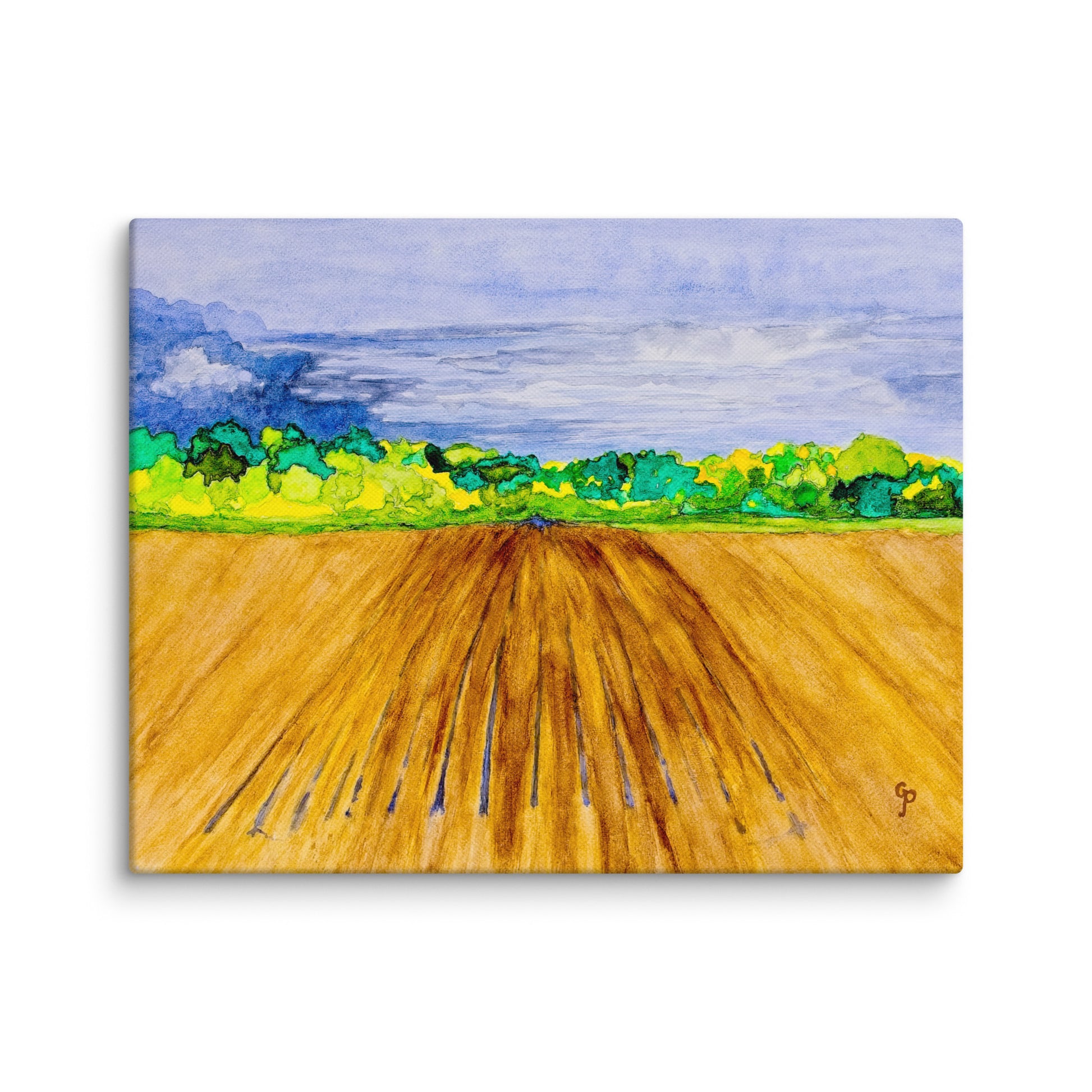 Original canvas wall art featuring watercolor art design, perfect for home decor, gallery walls, or office spaces—high-quality artwork that adds color, character, and creativity to any room.