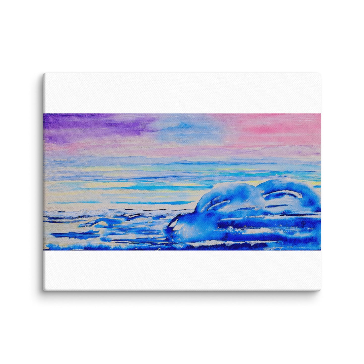 Original canvas wall art featuring watercolor art design, perfect for home decor, gallery walls, or office spaces—high-quality artwork that adds color, character, and creativity to any room.