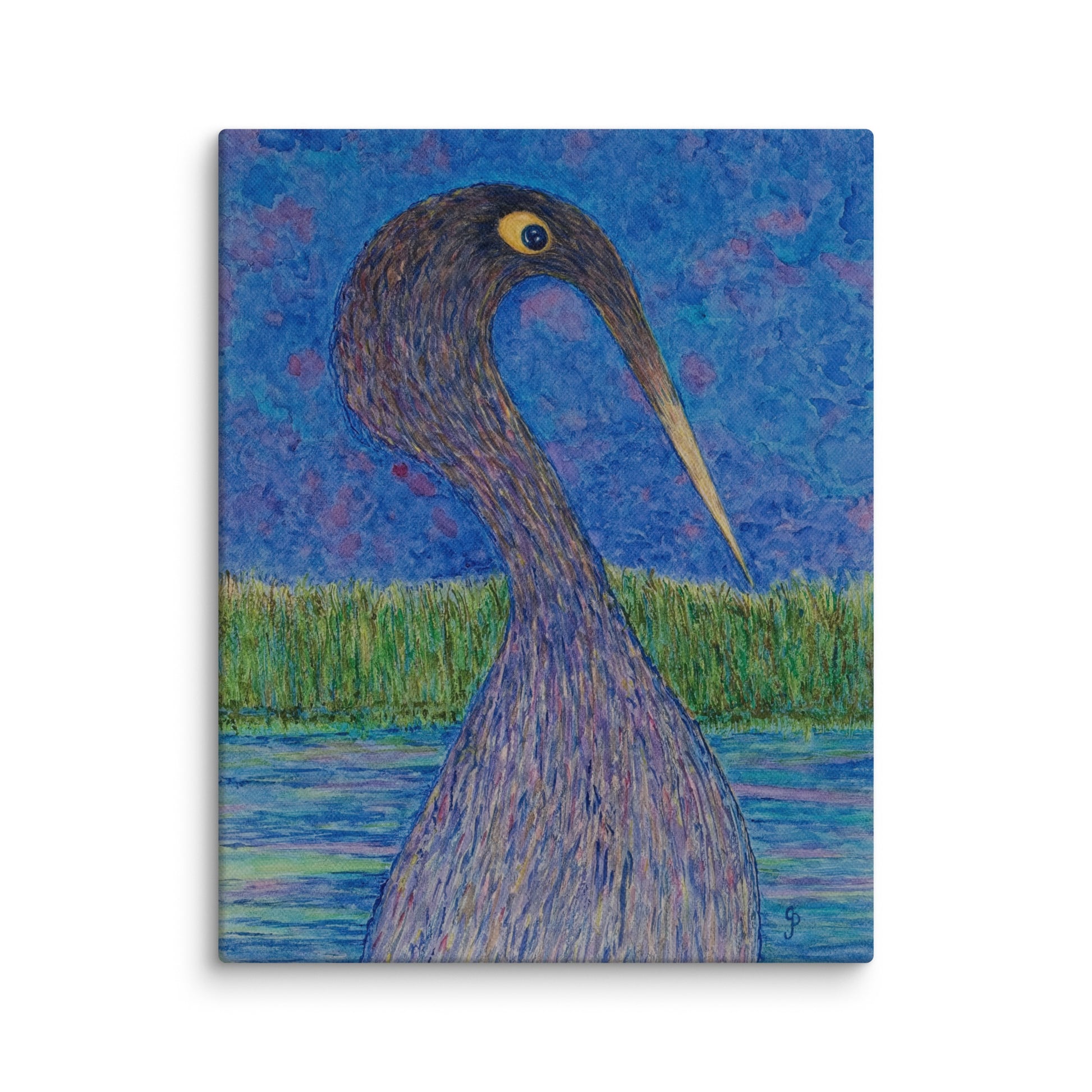 Original canvas wall art featuring watercolor art design, perfect for home decor, gallery walls, or office spaces—high-quality artwork that adds color, character, and creativity to any room.