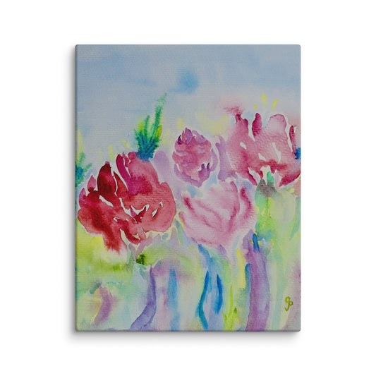 Original canvas wall art featuring watercolor art design, perfect for home decor, gallery walls, or office spaces—high-quality artwork that adds color, character, and creativity to any room.