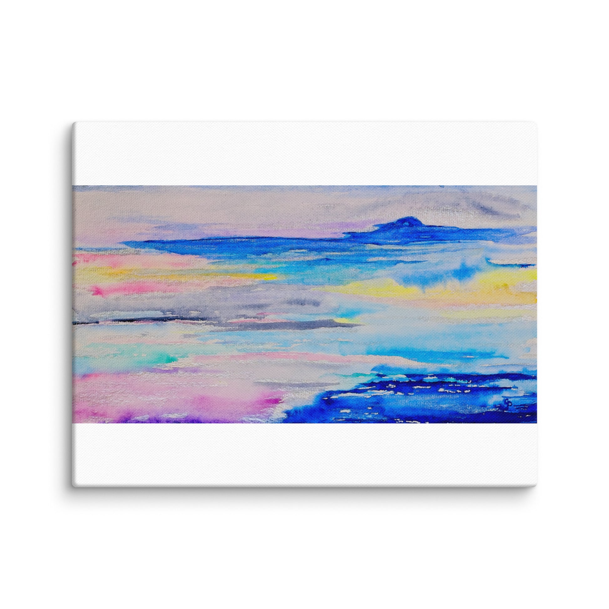 Original canvas wall art featuring watercolor art design, perfect for home decor, gallery walls, or office spaces—high-quality artwork that adds color, character, and creativity to any room.