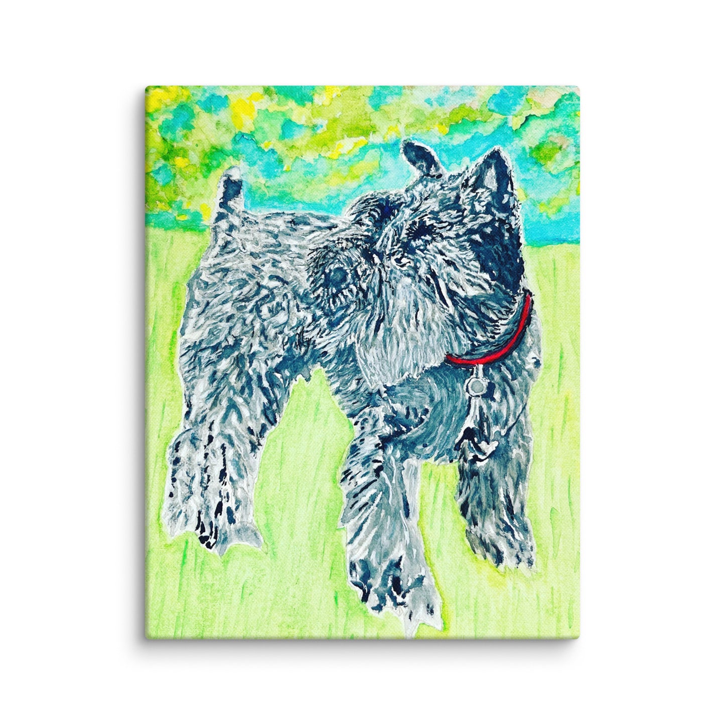 Original canvas wall art featuring watercolor art design, perfect for home decor, gallery walls, or office spaces—high-quality artwork that adds color, character, and creativity to any room.