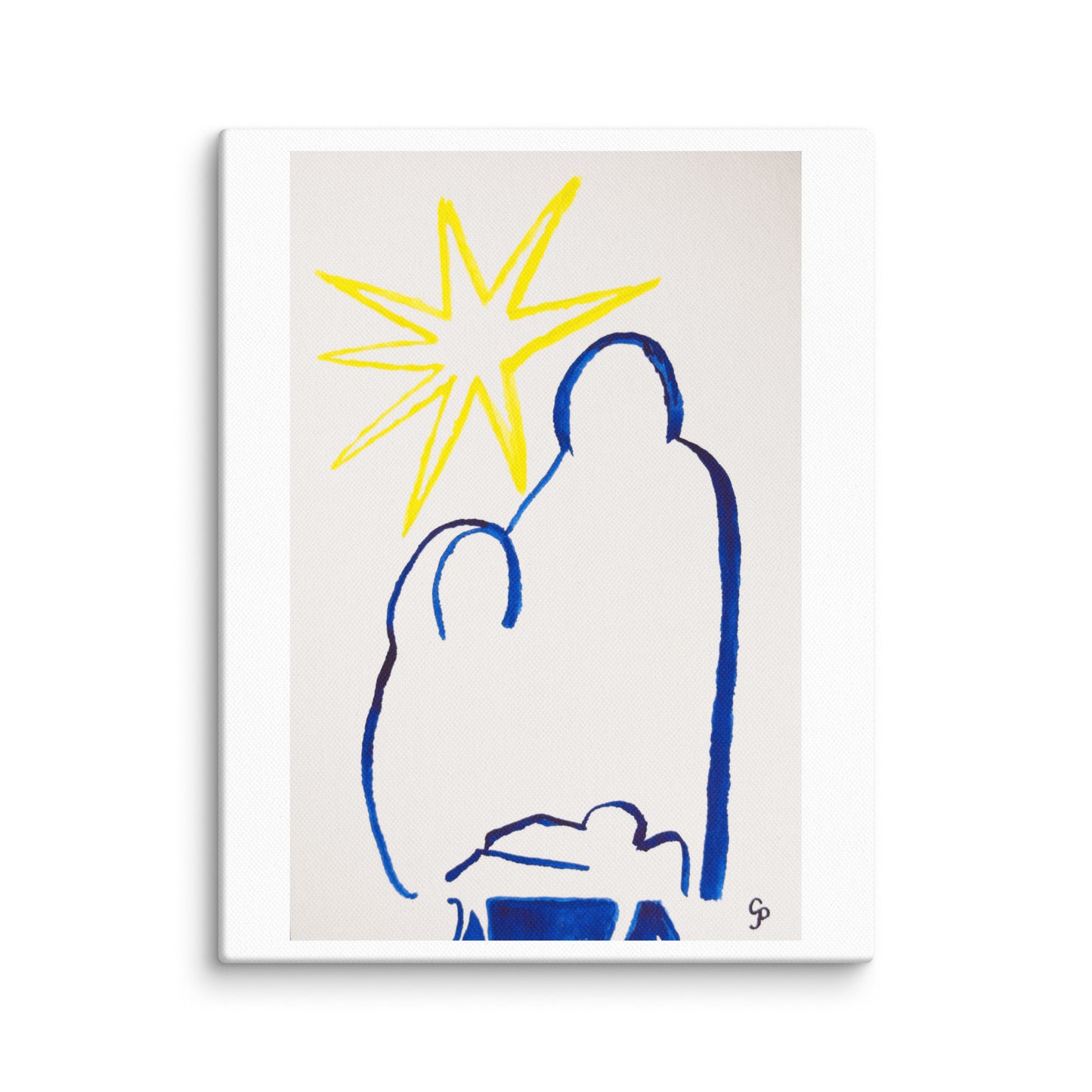 Abstract nativity painting