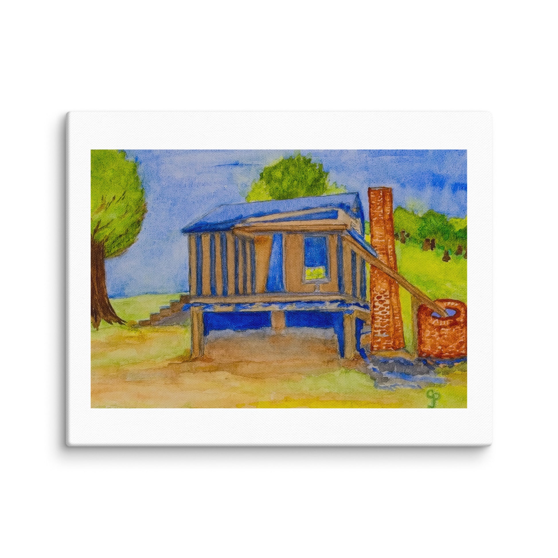 Original canvas wall art featuring watercolor art design, perfect for home decor, gallery walls, or office spaces—high-quality artwork that adds color, character, and creativity to any room.