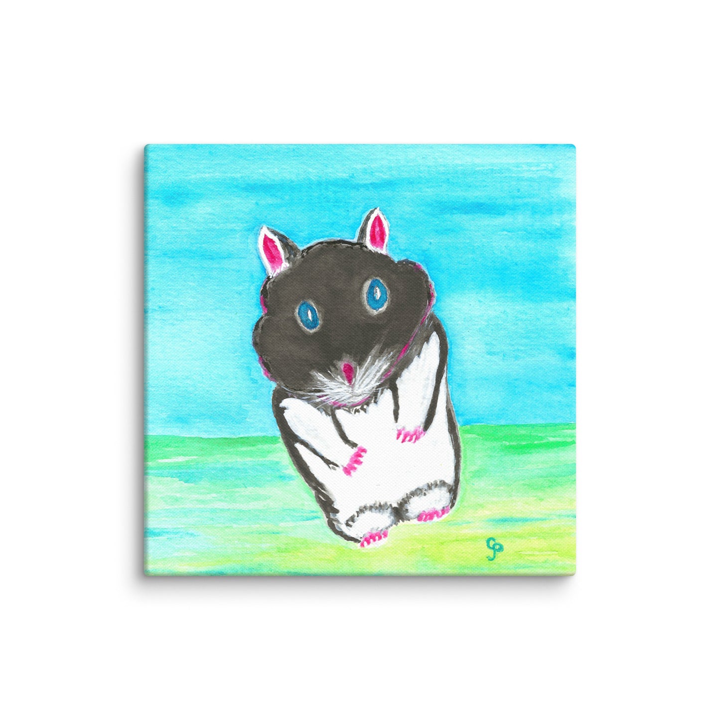 Original canvas wall art featuring watercolor art design, perfect for home decor, gallery walls, or office spaces—high-quality artwork that adds color, character, and creativity to any room.