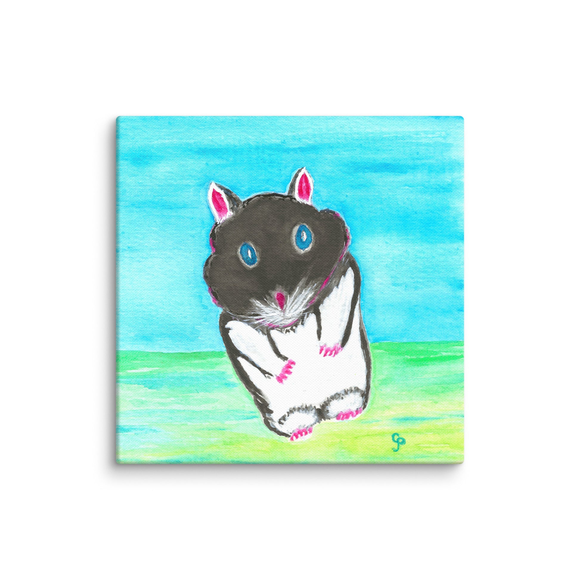Original canvas wall art featuring watercolor art design, perfect for home decor, gallery walls, or office spaces—high-quality artwork that adds color, character, and creativity to any room.
