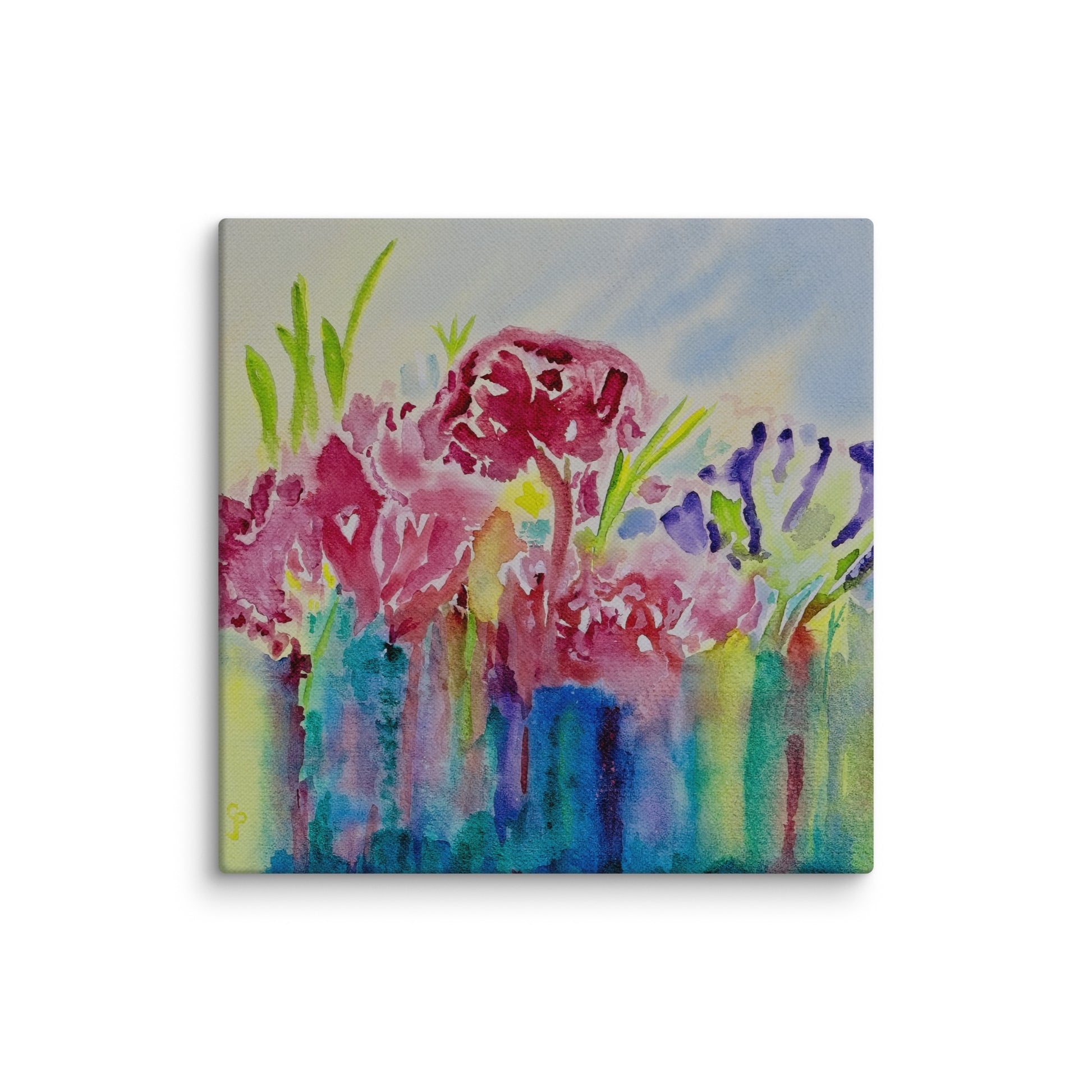 Original canvas wall art featuring watercolor art design, perfect for home decor, gallery walls, or office spaces—high-quality artwork that adds color, character, and creativity to any room.