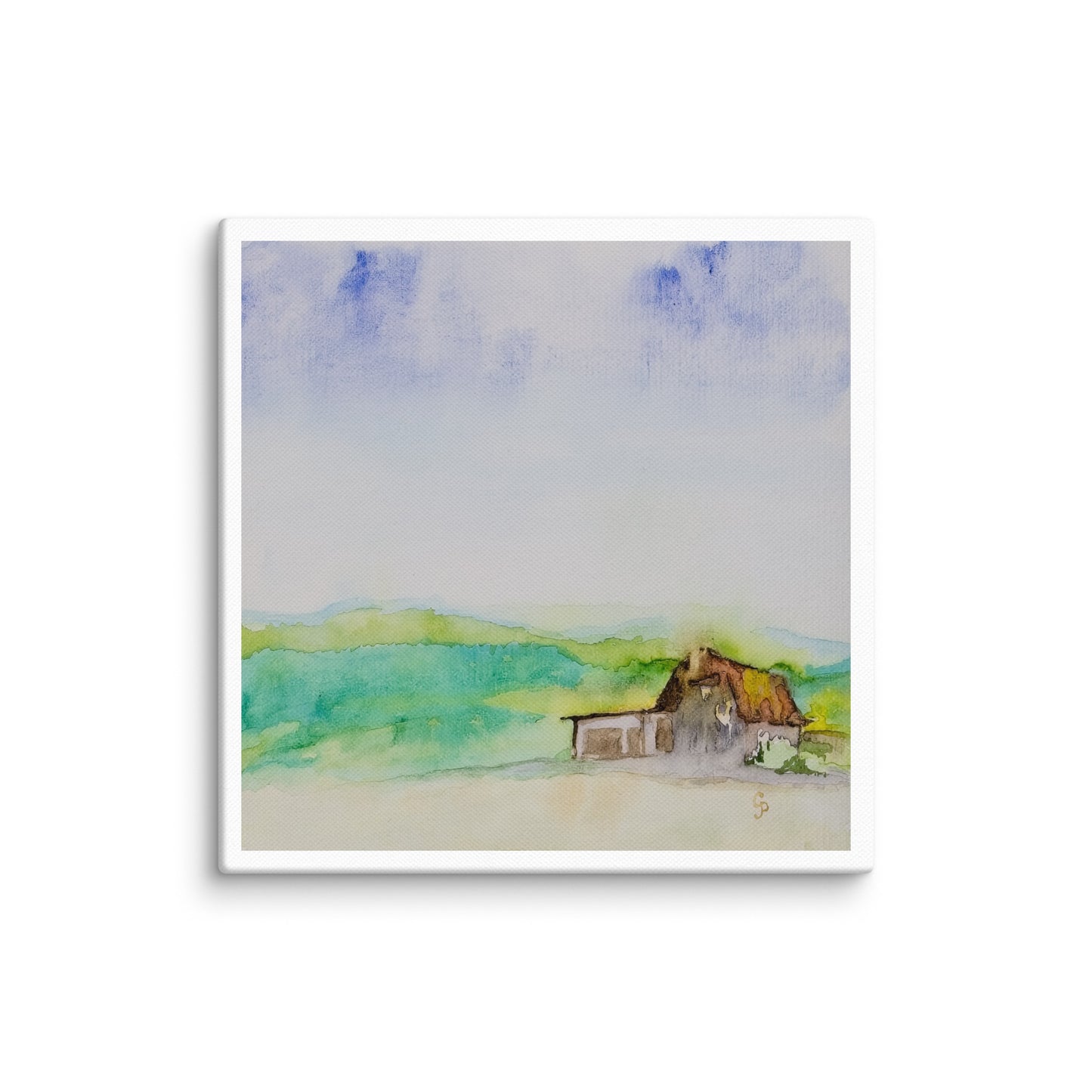 Original canvas wall art featuring watercolor art design, perfect for home decor, gallery walls, or office spaces—high-quality artwork that adds color, character, and creativity to any room.