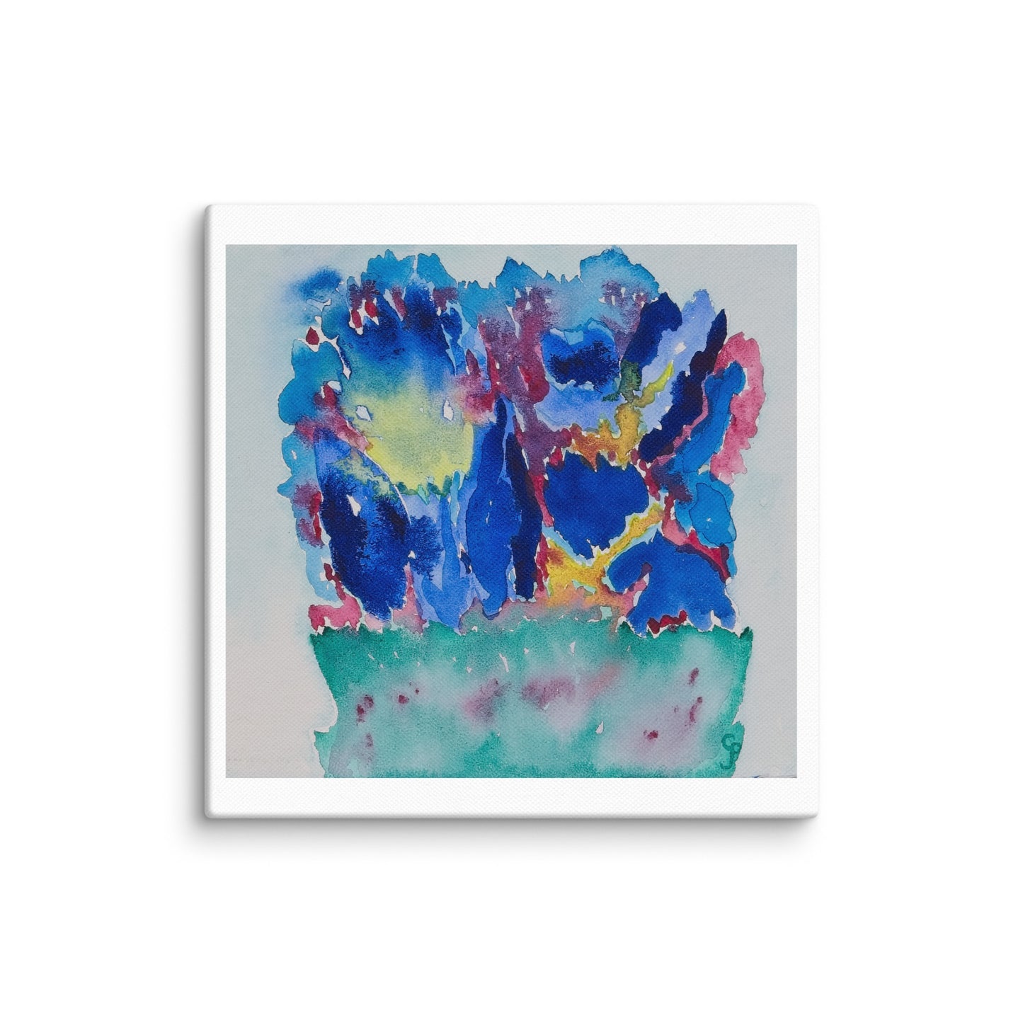 Original canvas wall art featuring watercolor art design, perfect for home decor, gallery walls, or office spaces—high-quality artwork that adds color, character, and creativity to any room.