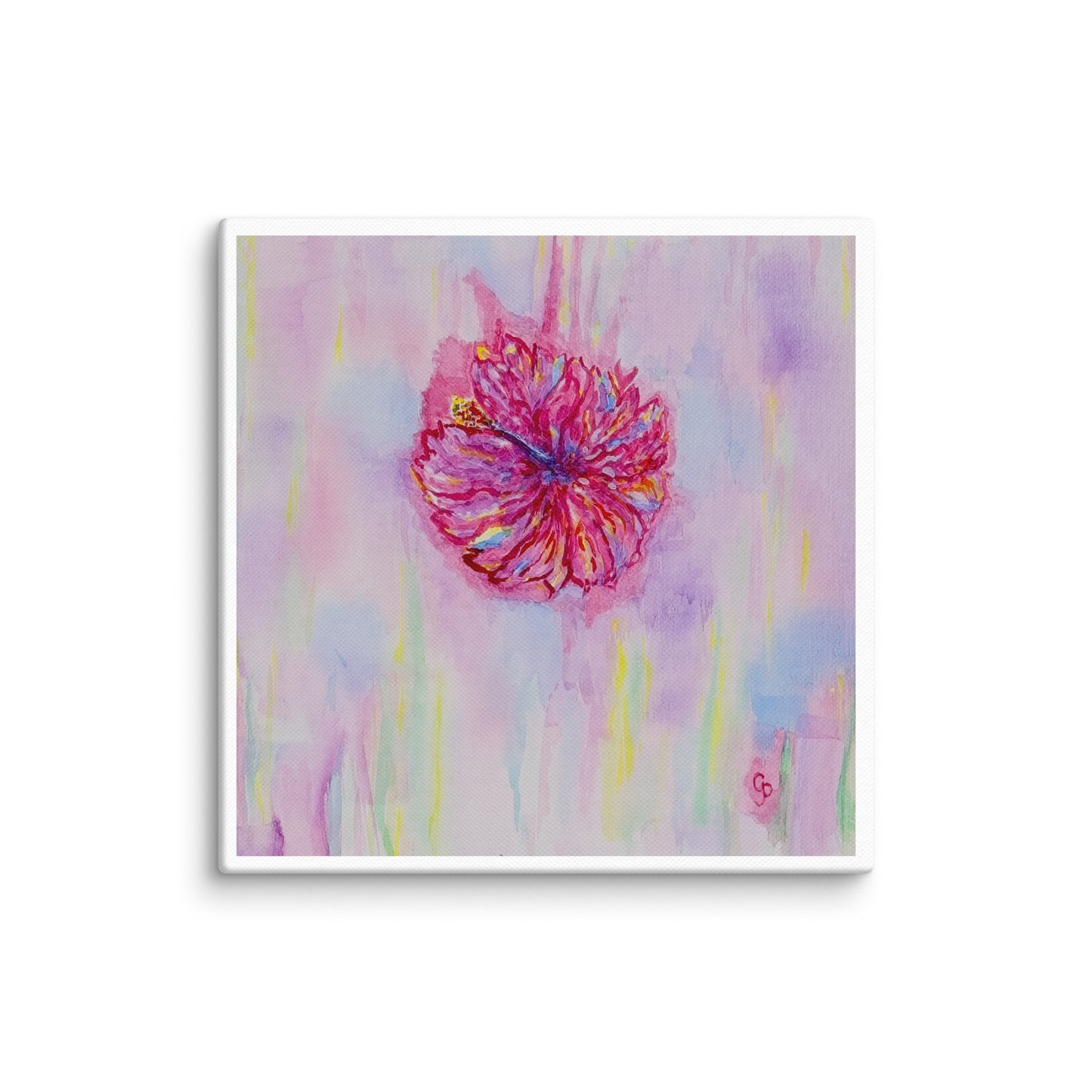 Original canvas wall art featuring watercolor art design, perfect for home decor, gallery walls, or office spaces—high-quality artwork that adds color, character, and creativity to any room.