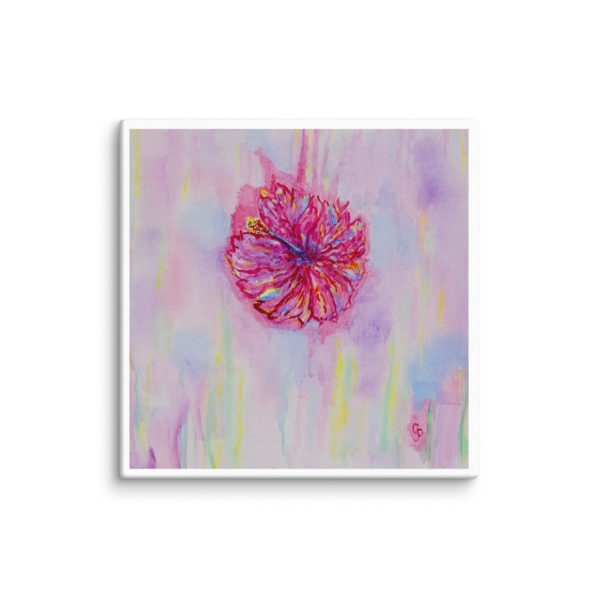 Original canvas wall art featuring watercolor art design, perfect for home decor, gallery walls, or office spaces—high-quality artwork that adds color, character, and creativity to any room.