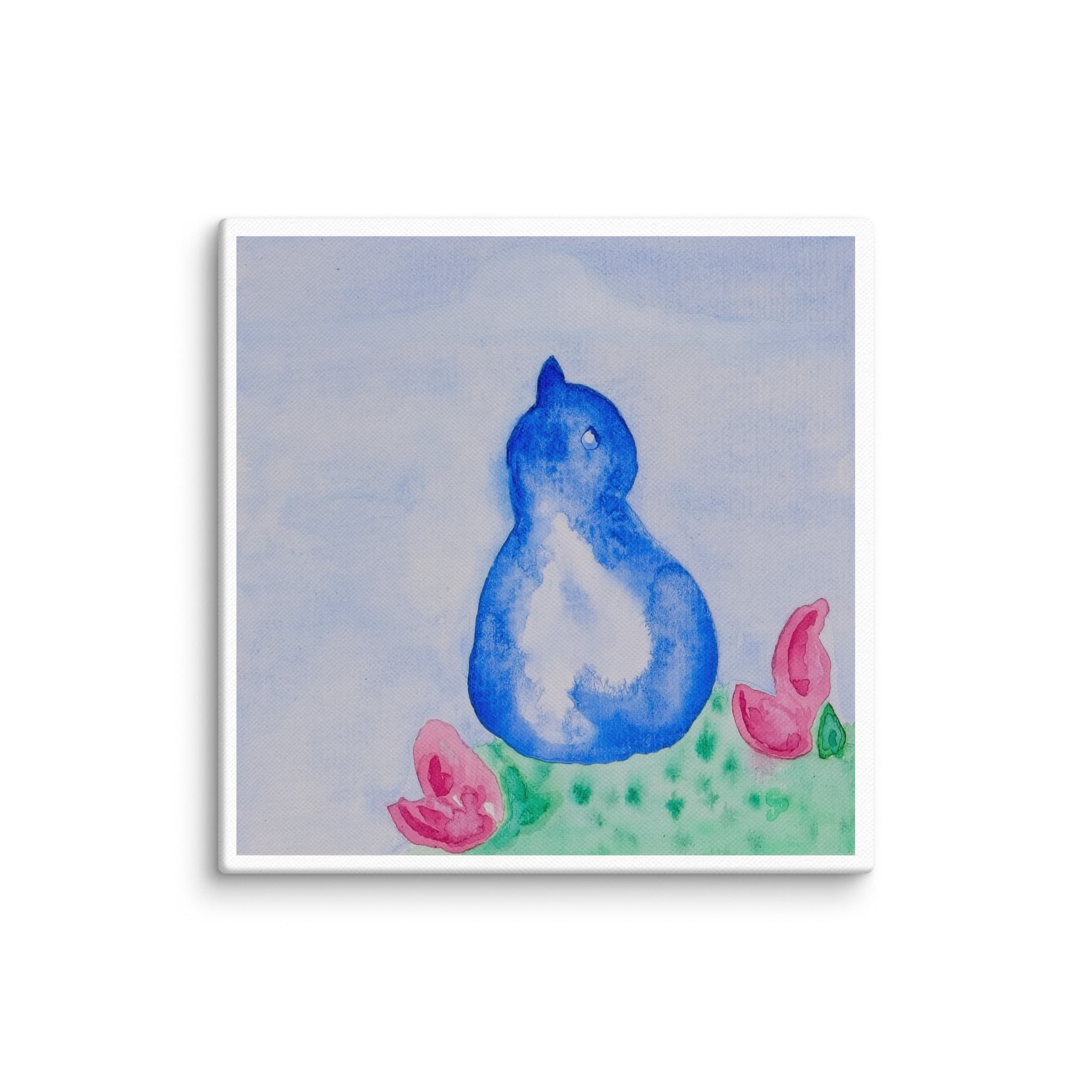 Original canvas wall art featuring watercolor art design, perfect for home decor, gallery walls, or office spaces—high-quality artwork that adds color, character, and creativity to any room.