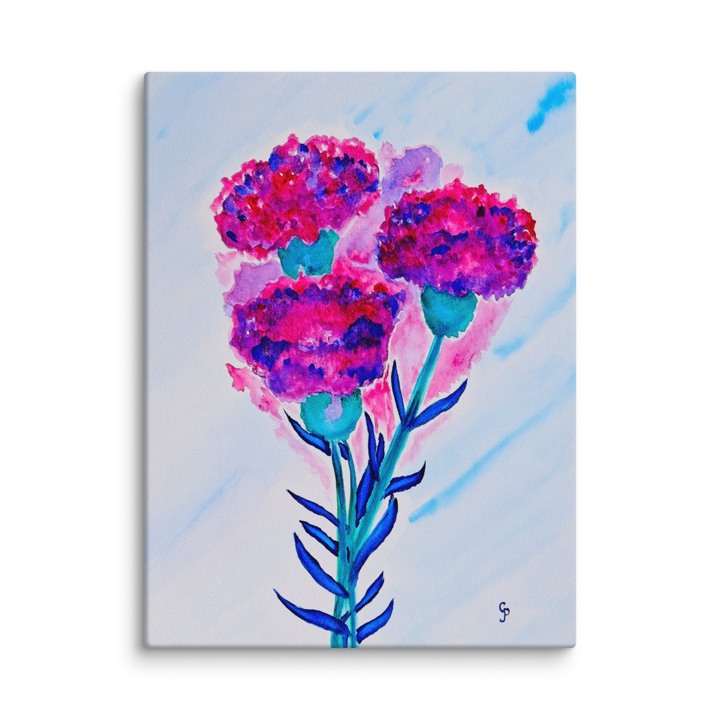 Original canvas wall art featuring watercolor art design, perfect for home decor, gallery walls, or office spaces—high-quality artwork that adds color, character, and creativity to any room.