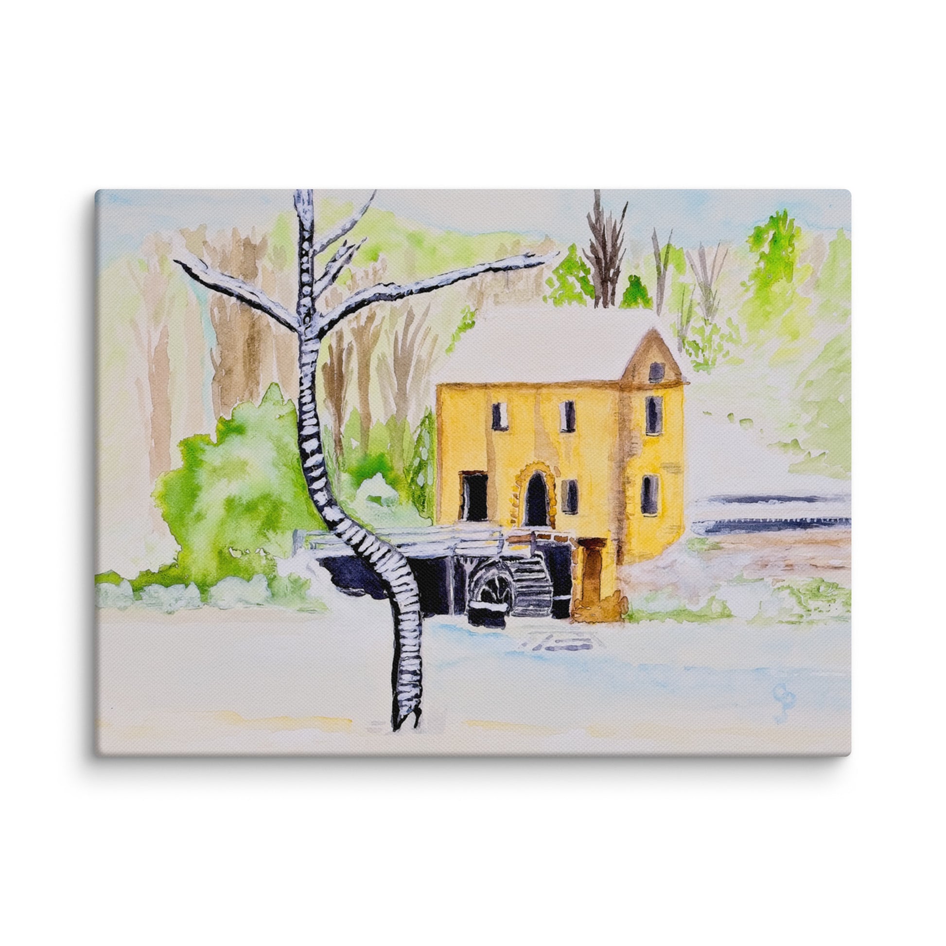 Original canvas wall art featuring watercolor art design, perfect for home decor, gallery walls, or office spaces—high-quality artwork that adds color, character, and creativity to any room.