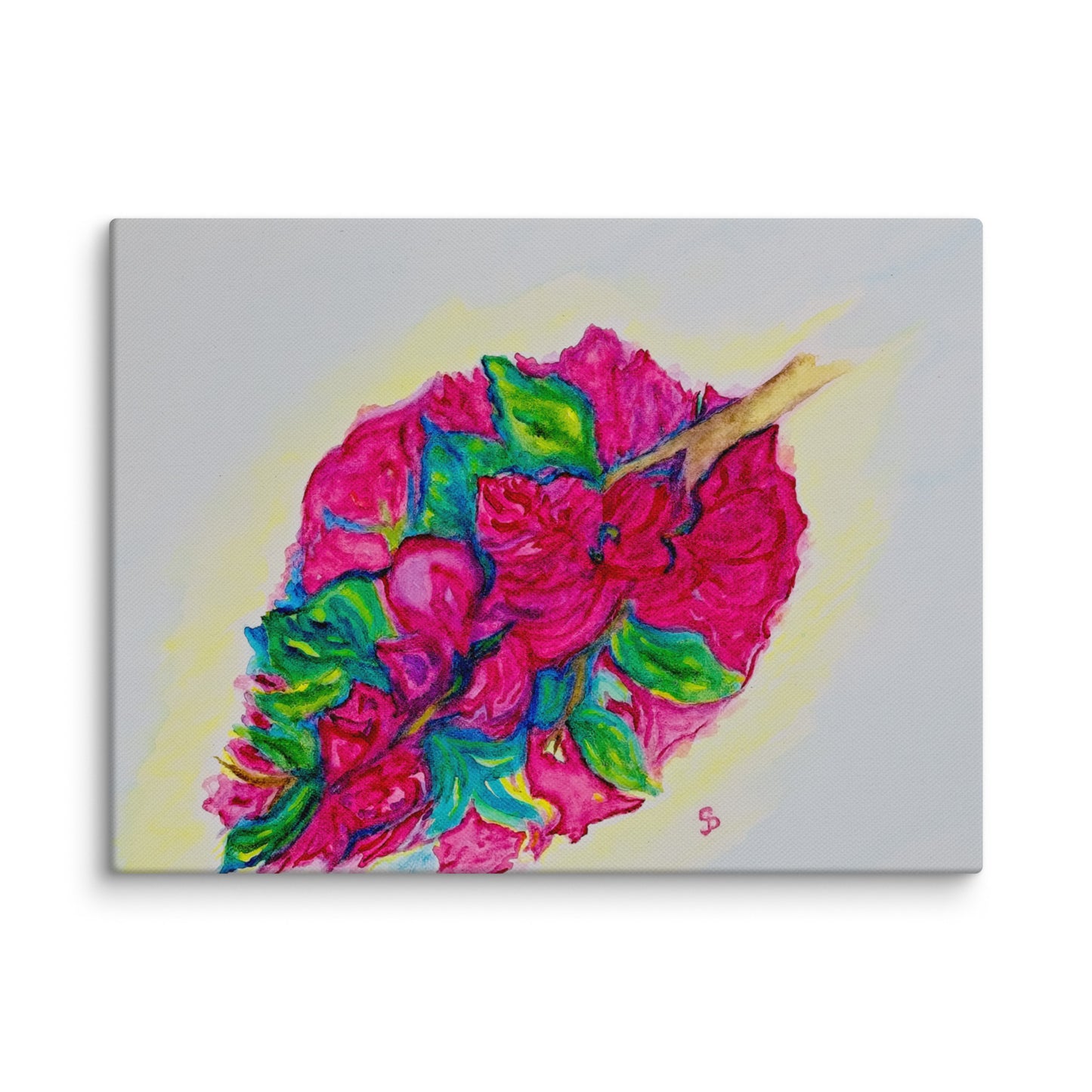 Original canvas wall art featuring watercolor art design, perfect for home decor, gallery walls, or office spaces—high-quality artwork that adds color, character, and creativity to any room.