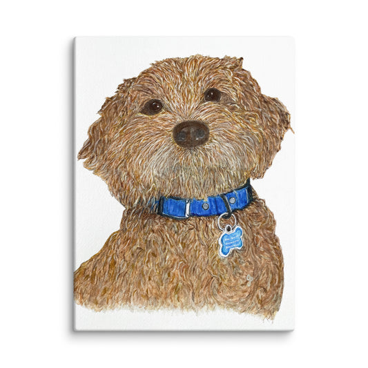 Original canvas wall art featuring watercolor art design, perfect for home decor, gallery walls, or office spaces—high-quality artwork that adds color, character, and creativity to any room.