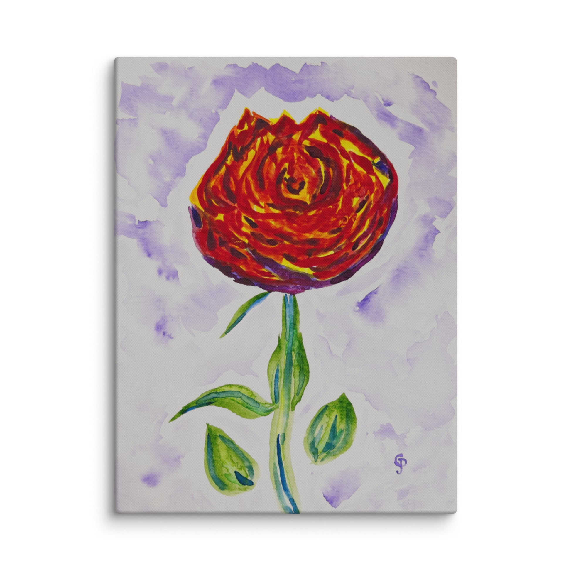 Original canvas wall art featuring watercolor art design, perfect for home decor, gallery walls, or office spaces—high-quality artwork that adds color, character, and creativity to any room.