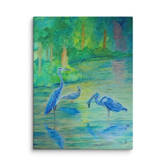 Original canvas wall art featuring watercolor art design, perfect for home decor, gallery walls, or office spaces—high-quality artwork that adds color, character, and creativity to any room.