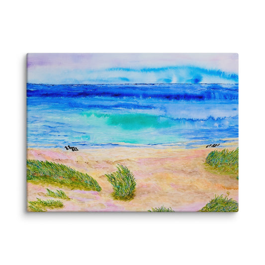 Original canvas wall art featuring watercolor art design, perfect for home decor, gallery walls, or office spaces—high-quality artwork that adds color, character, and creativity to any room.
