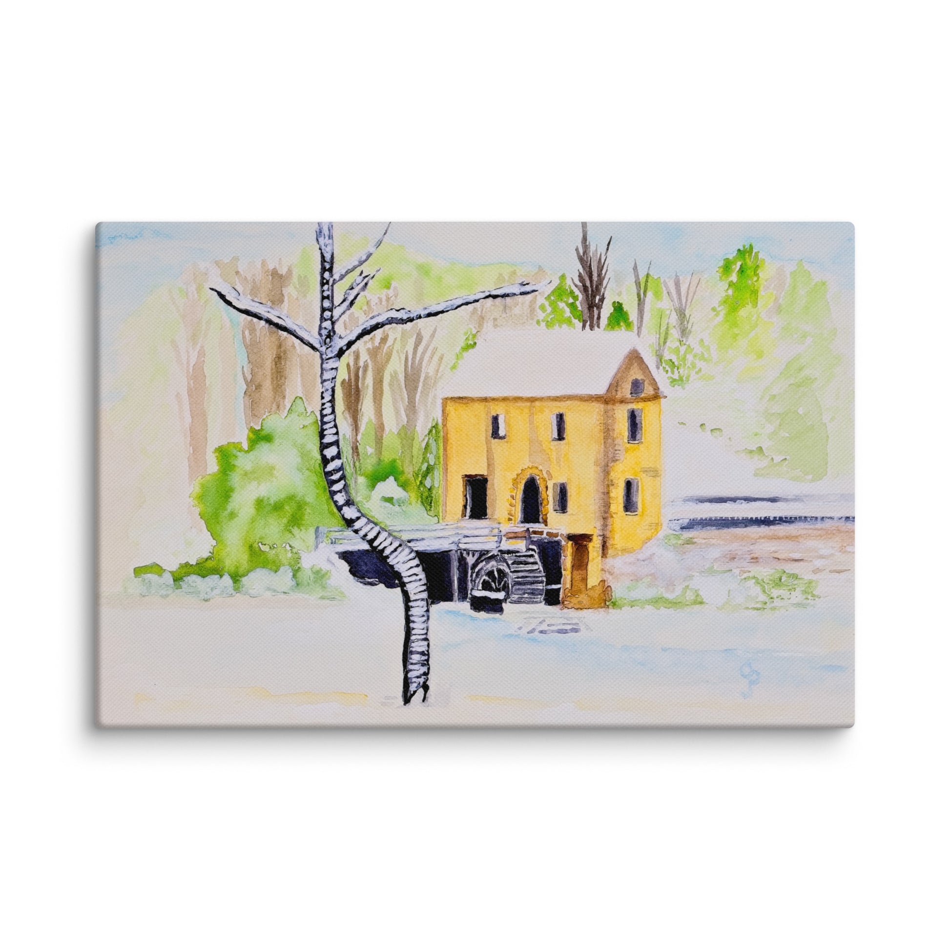 Original canvas wall art featuring watercolor art design, perfect for home decor, gallery walls, or office spaces—high-quality artwork that adds color, character, and creativity to any room.