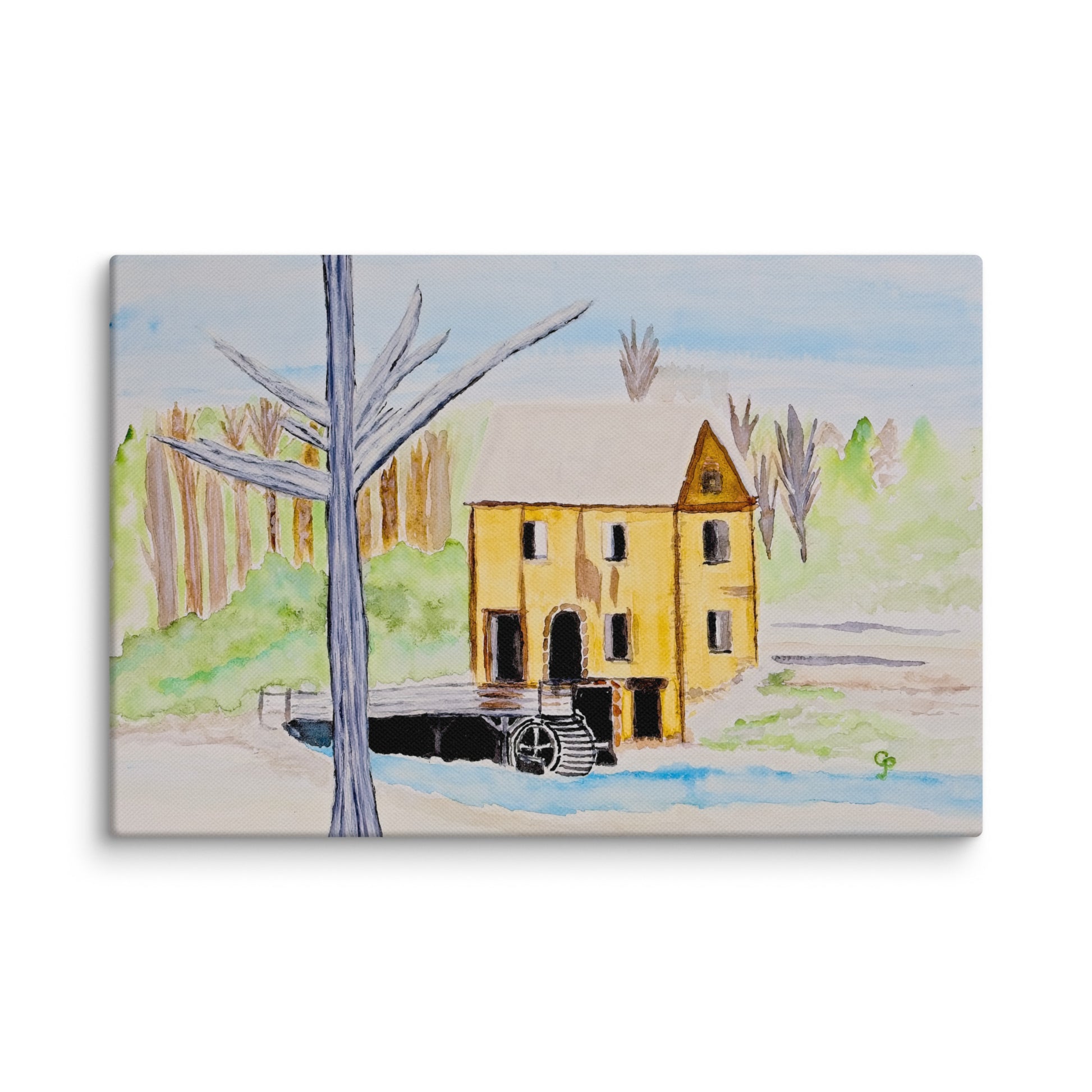 Original canvas wall art featuring watercolor art design, perfect for home decor, gallery walls, or office spaces—high-quality artwork that adds color, character, and creativity to any room.